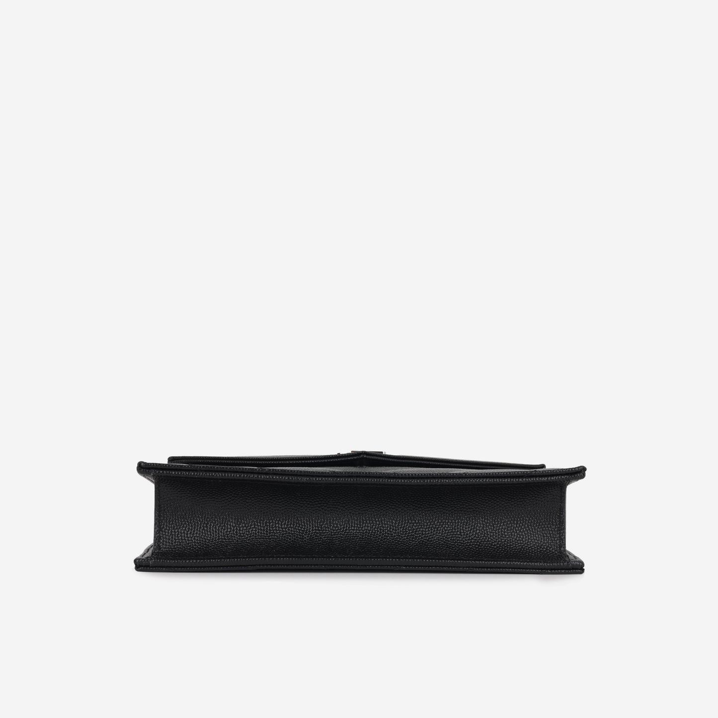 Saint Laurent Mini Cassandre WOC – Black Grained Calfskin | Silver Hardware
