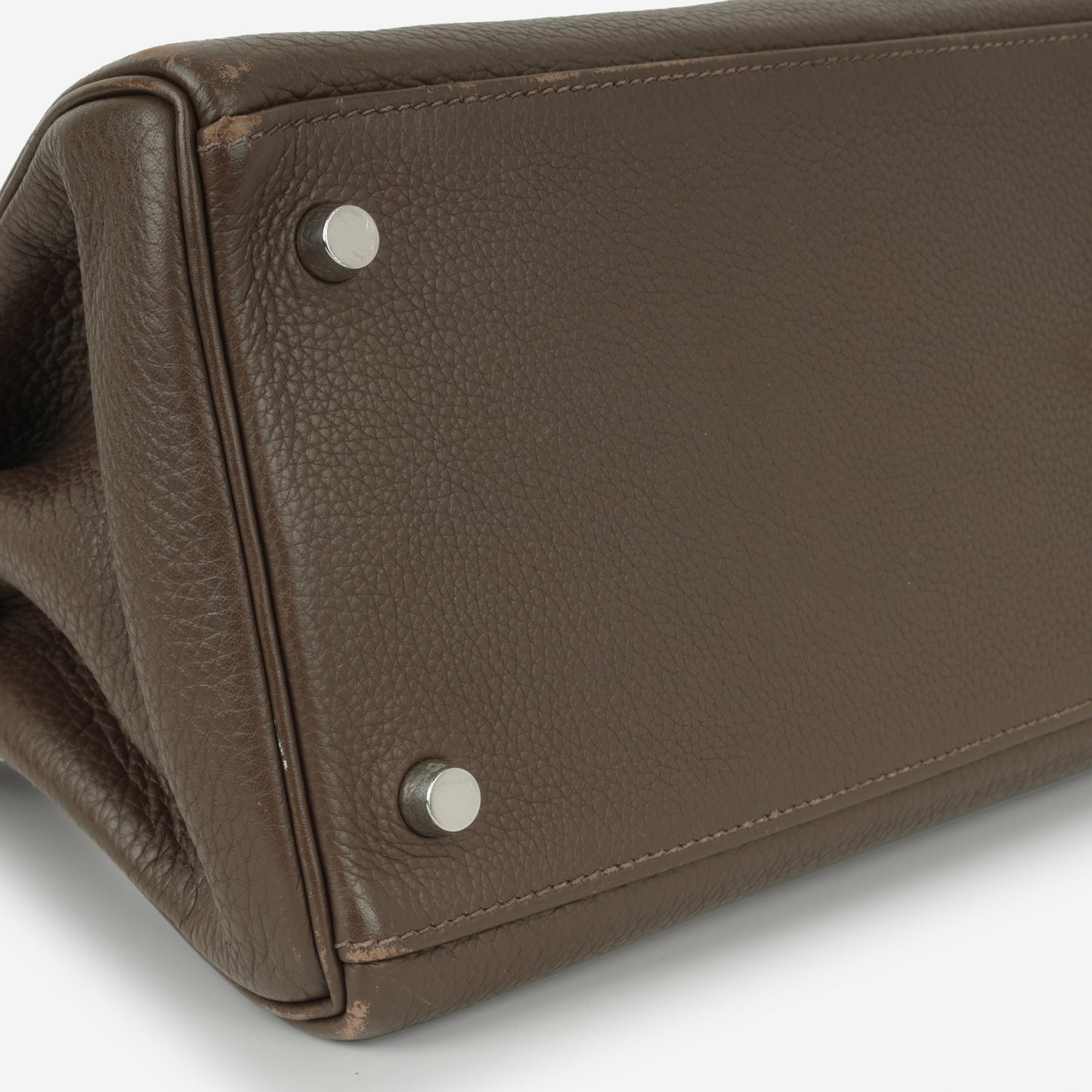 Hermès JPG Shoulder Kelly 42 - Ebene Clemence | Palladium Hardware