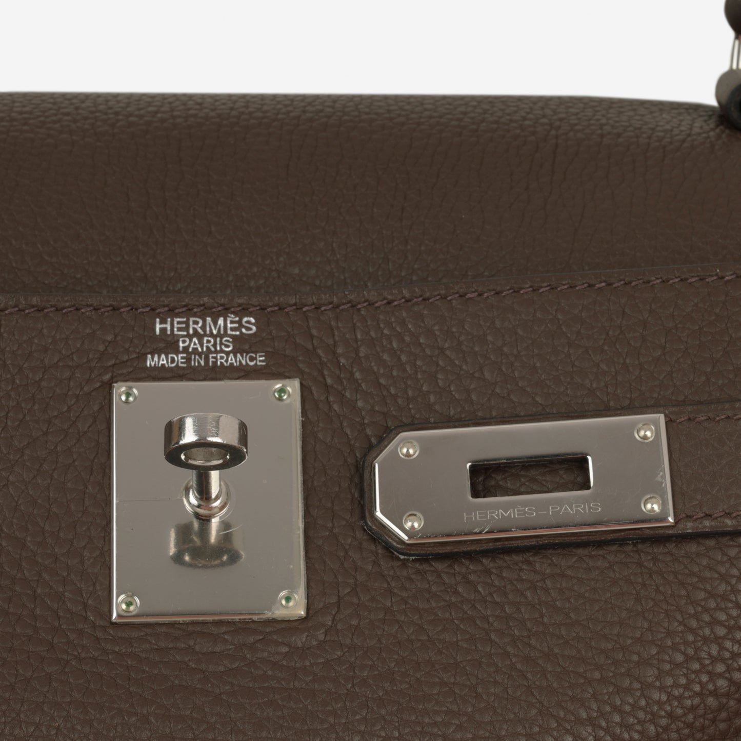Hermès JPG Shoulder Kelly 42 - Ebene Clemence | Palladium Hardware