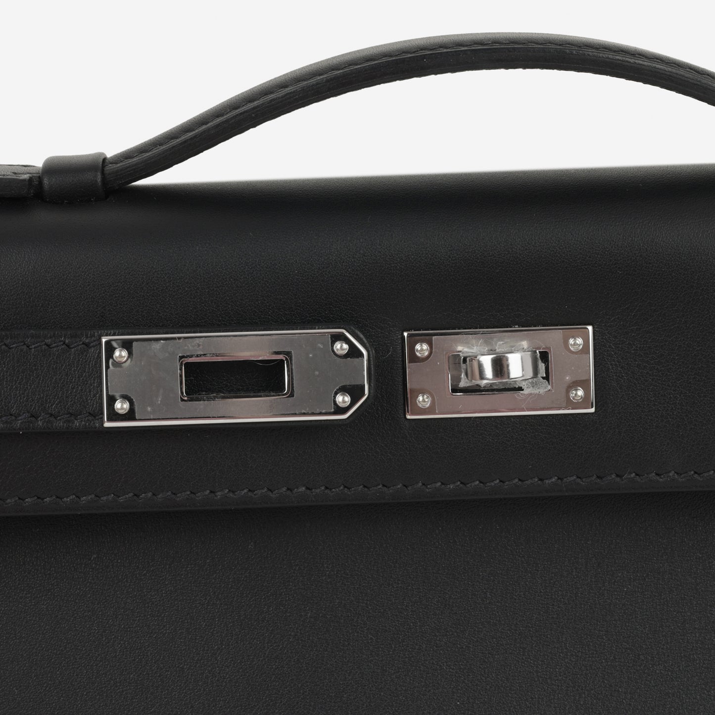 Hermès Kelly Cut - Noir Swift | Palladium Hardware