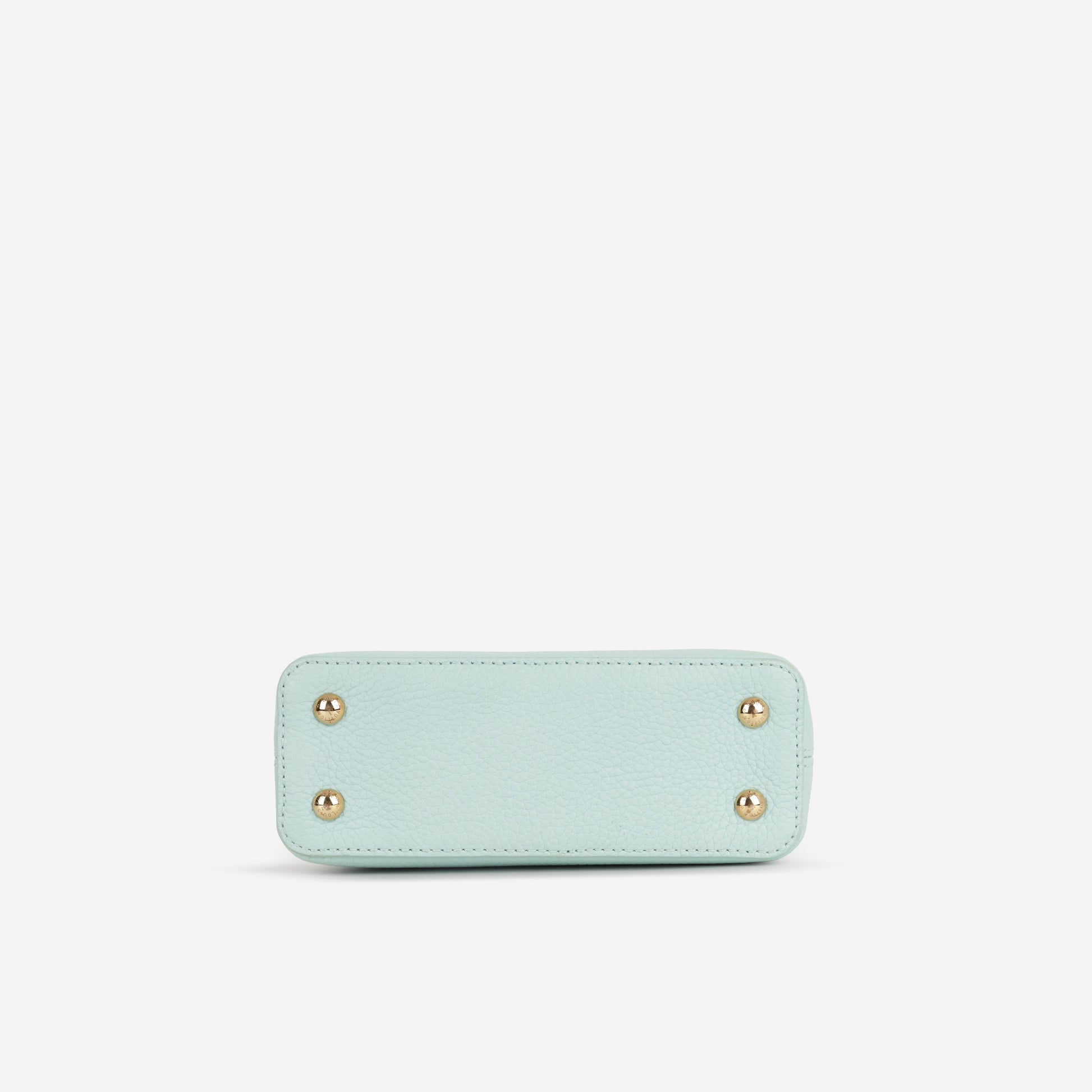 Louis Vuitton Mini Capucines - Light Blue Taurillion / Python Handle | Champagne Gold Hardware - Bagista
