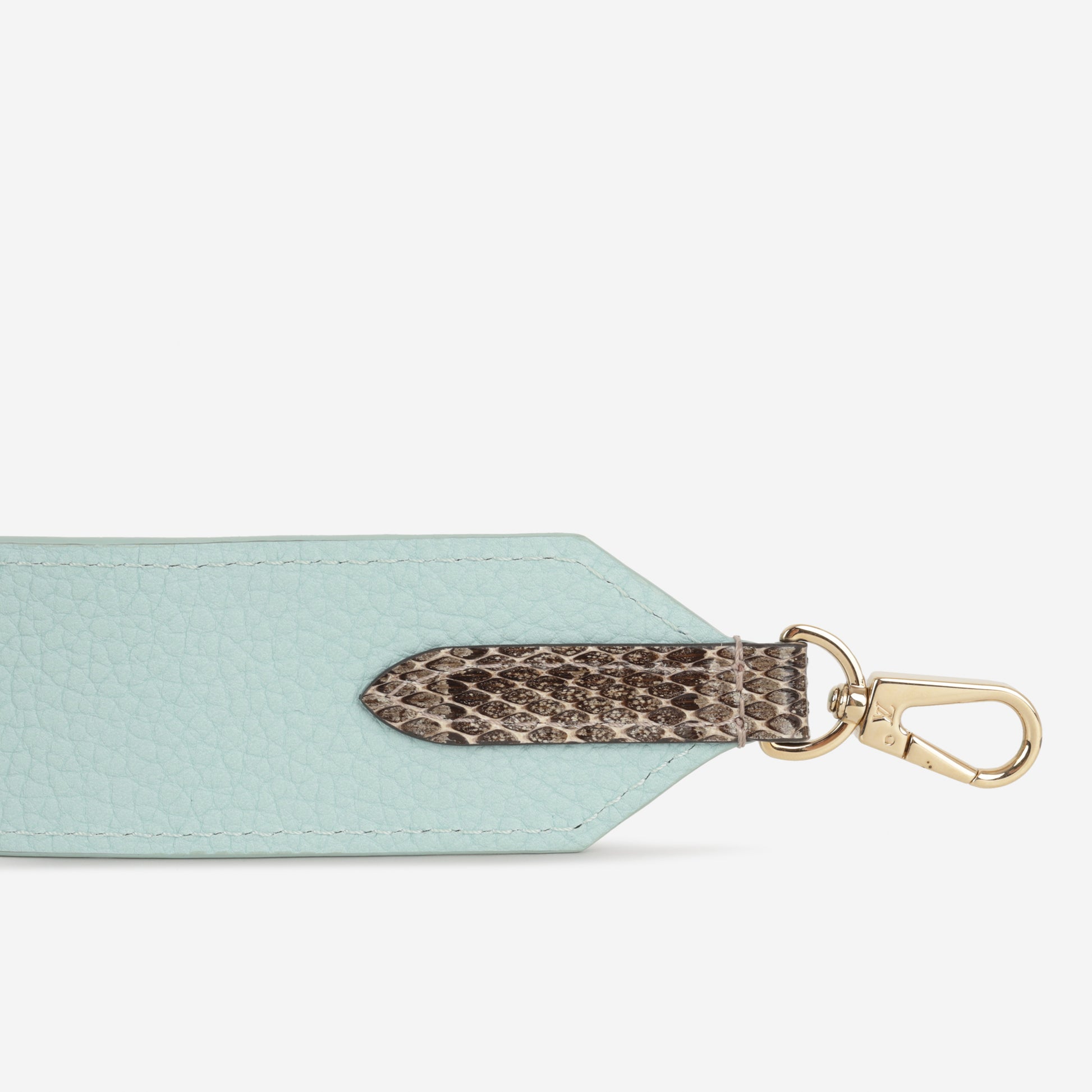 Louis Vuitton Mini Capucines - Light Blue Taurillion / Python Handle | Champagne Gold Hardware - Bagista