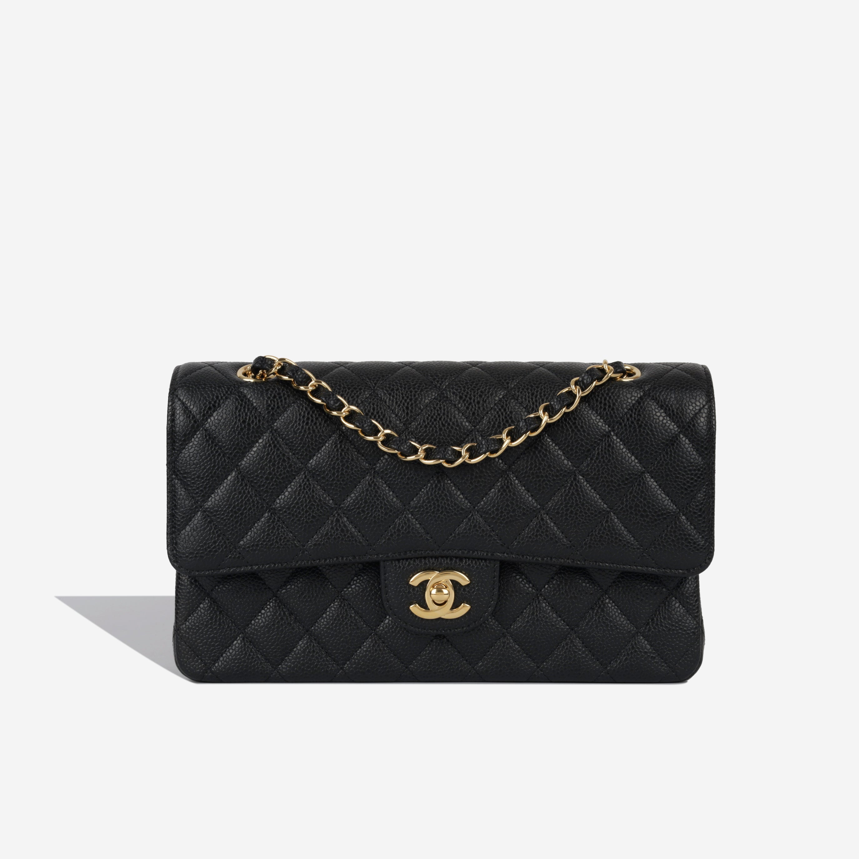 Chanel Medium Classic Flap Bag Black Caviar GHW Pre Loved Bagista chanel-medium-classic-flap-bag-black-caviar-ghw-pre-loved-bagista