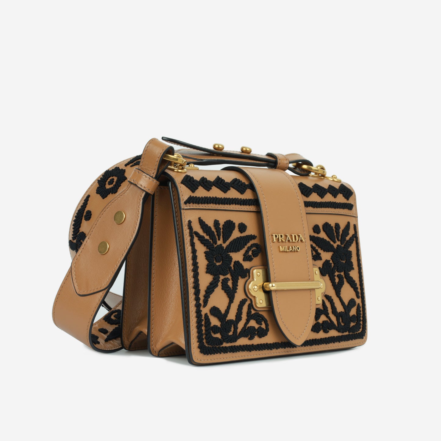 Cahier Embroidered Shoulder Bag