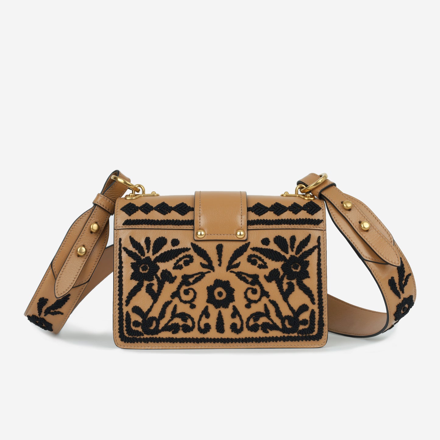 Cahier Embroidered Shoulder Bag