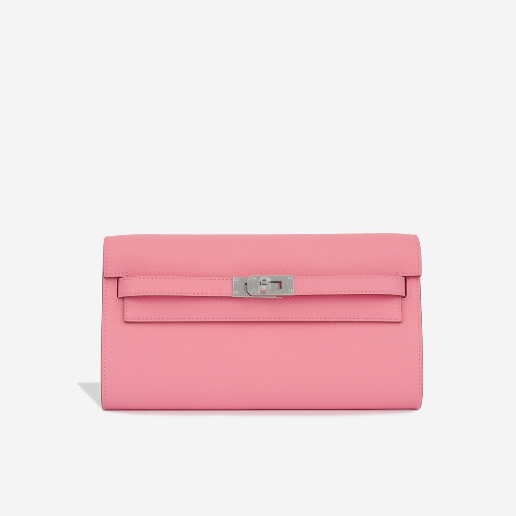 Hermès - Kelly To Go Wallet - Rose Confetti Epsom PHW - 2023 Brand New ...