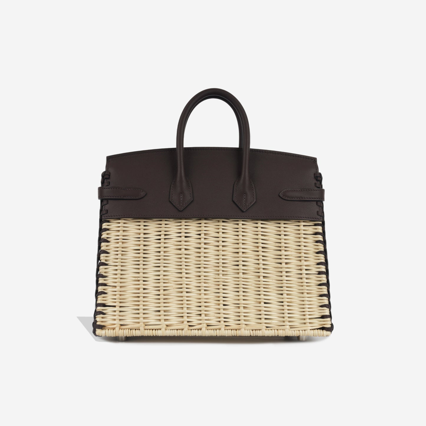 Picnic Birkin 25 Osier Wicker & Rouge Swift