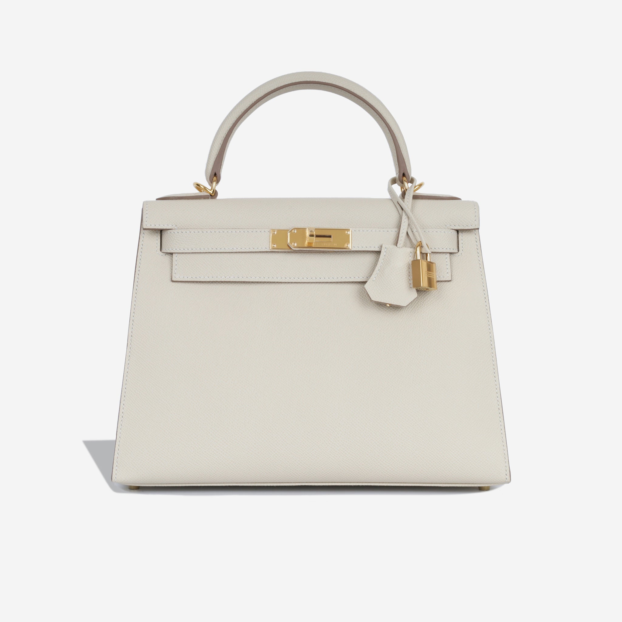 Hermes Birkin Sellier 25 Craie Epsom Gold Hardware in 2023