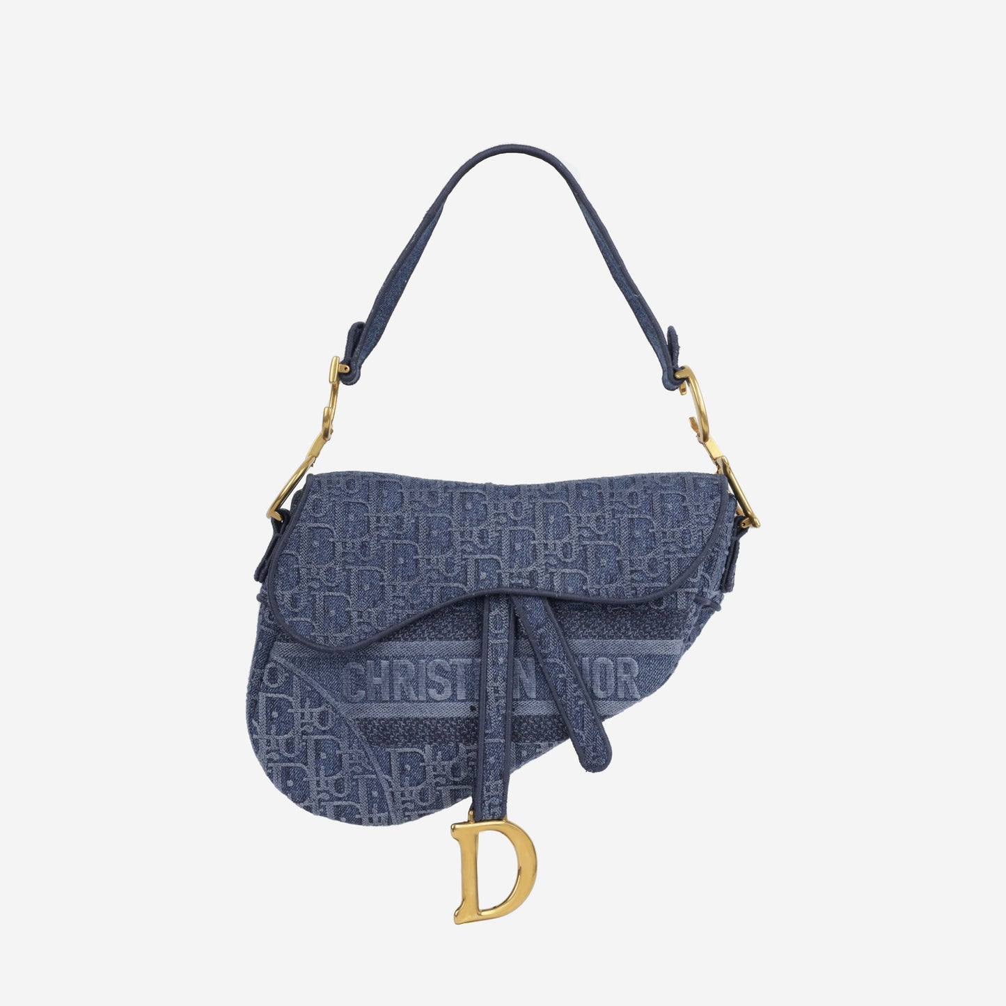 Dior Medium Saddle Bag Denim Pre-Loved – Bagista