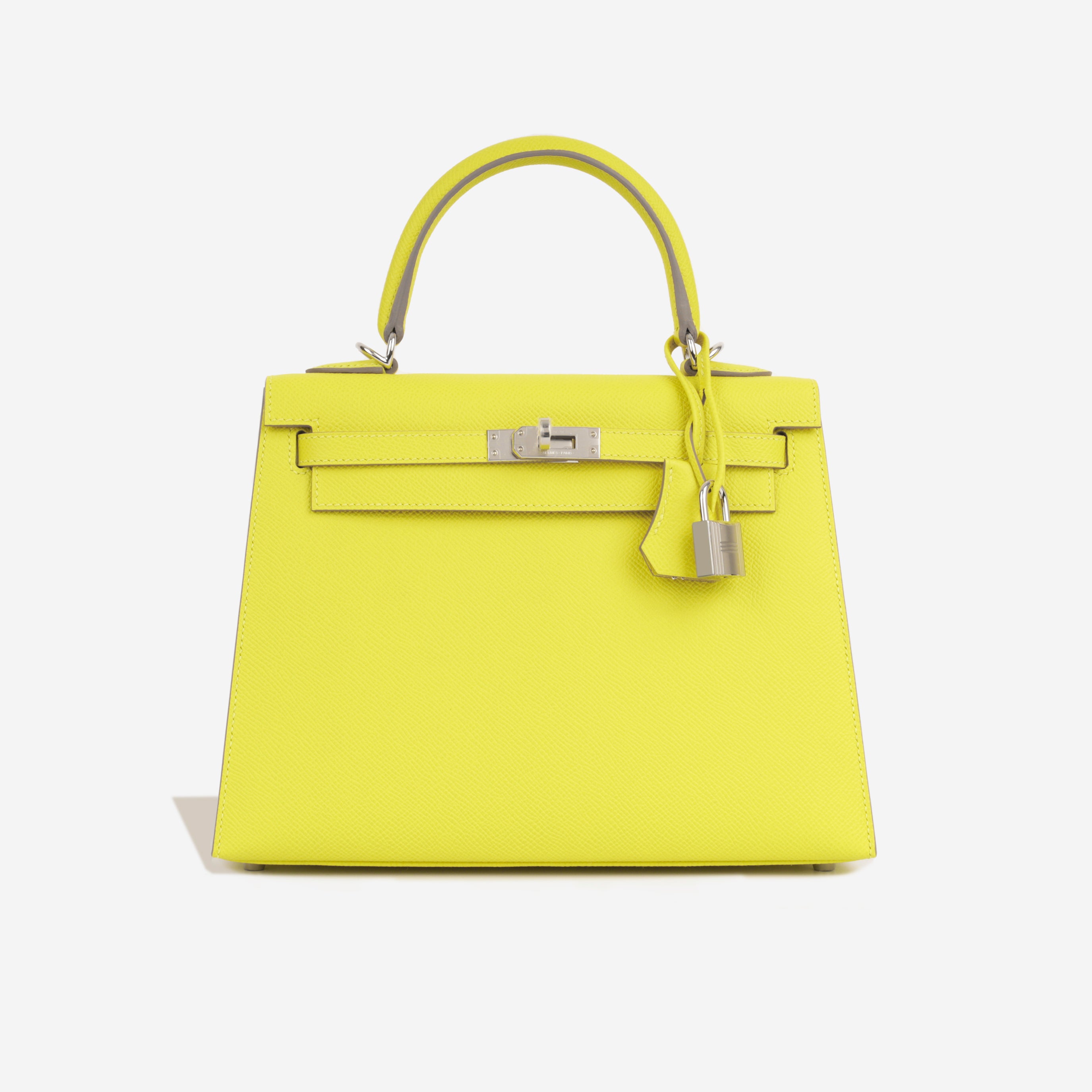 Hermès - Kelly 25 - Lime Epsom - GHW - Brand New - 2022 – Bagista