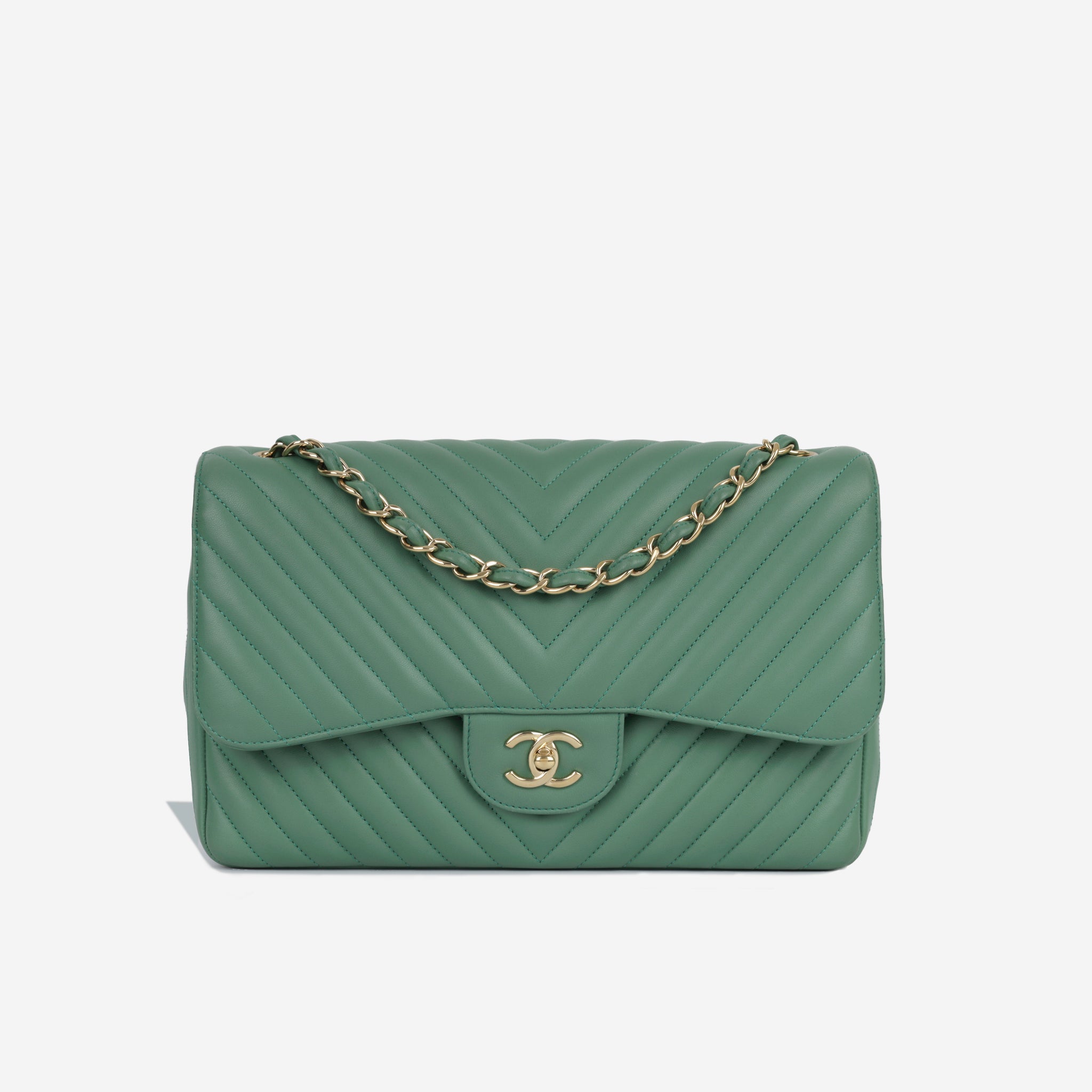 Chanel purse discount green