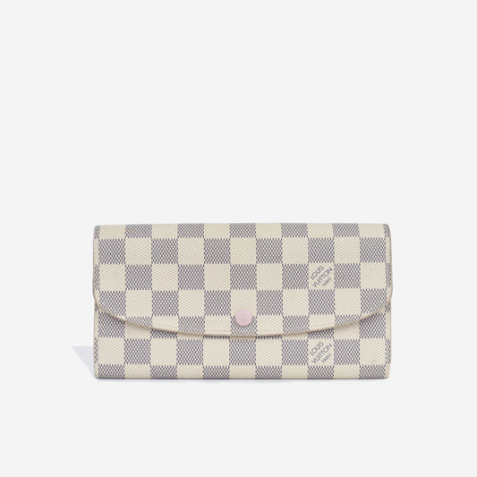 Emilie Wallet - Damier Azur