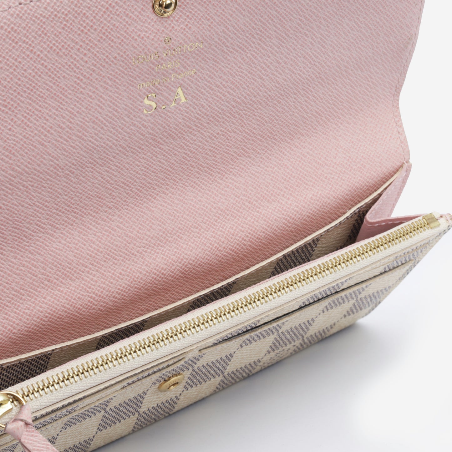 Emilie Wallet - Damier Azur