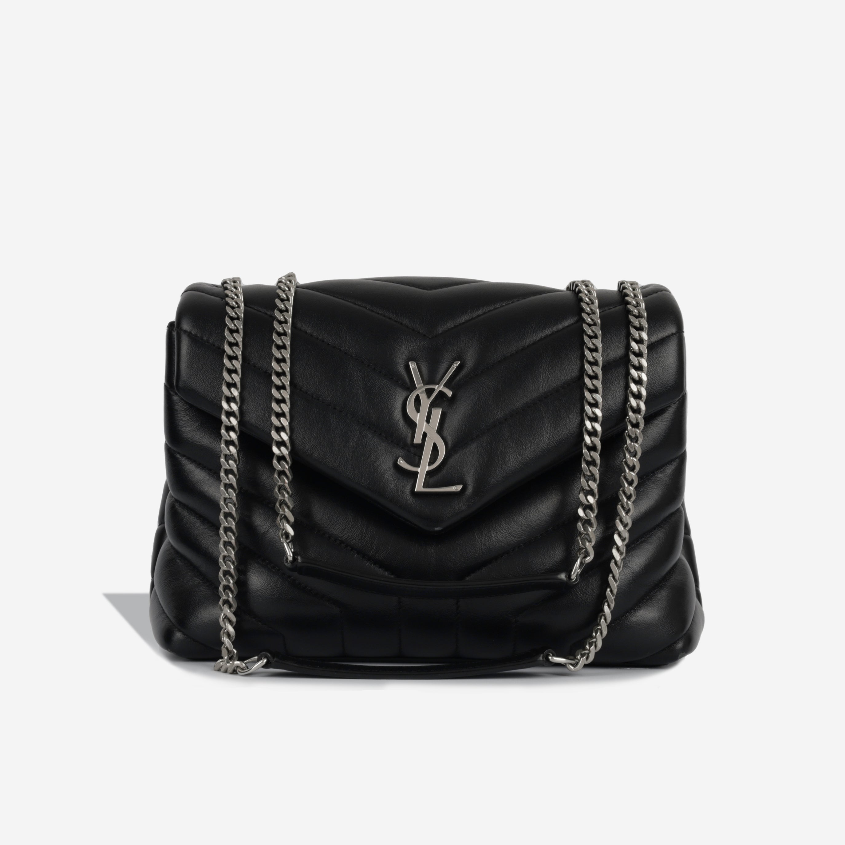Saint Laurent - Small Lou Lou Bag - Black Calfskin SHW - Pre Loved ...