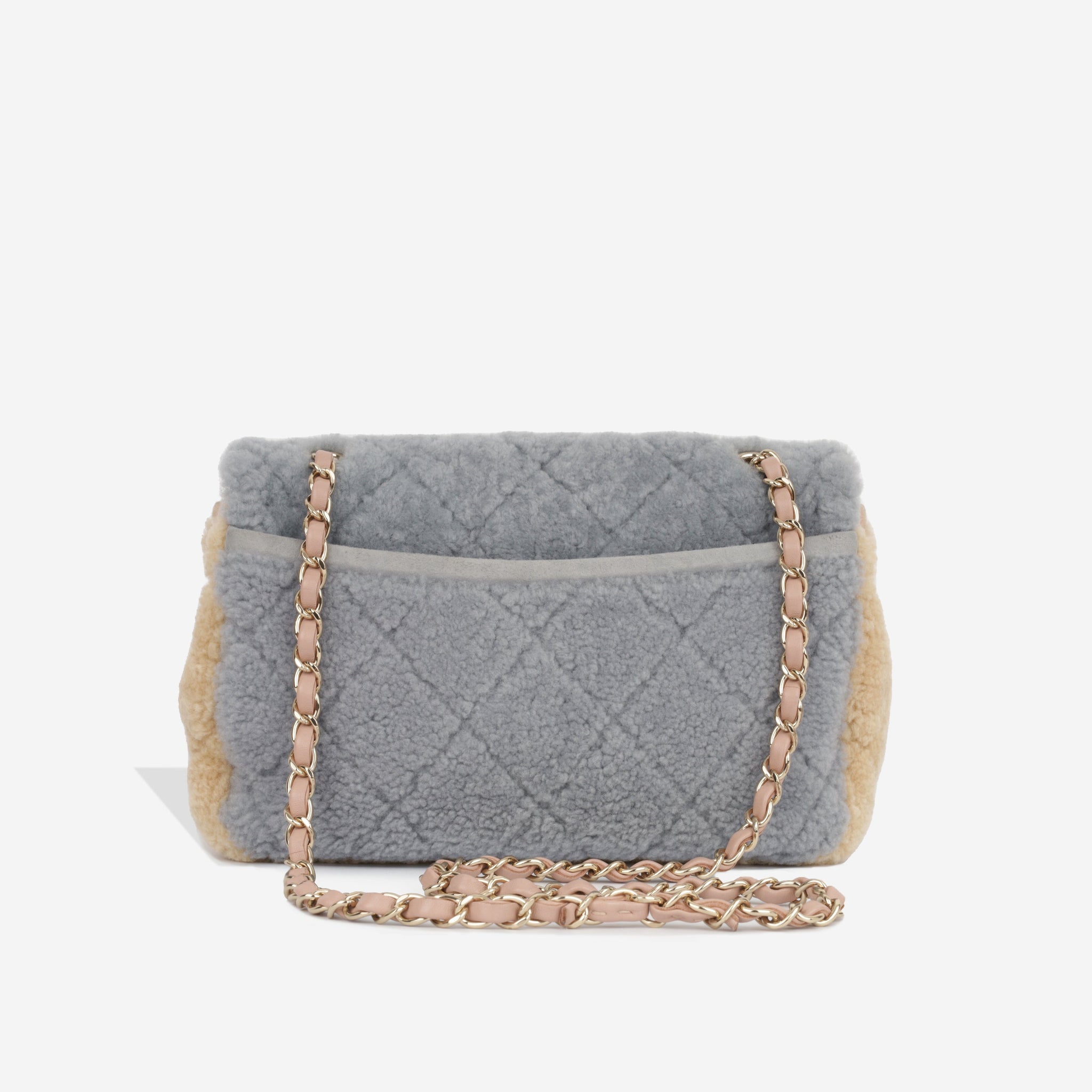 Chanel - Shearling Fur Flap - Multi Pastel - CGHW - Immaculate