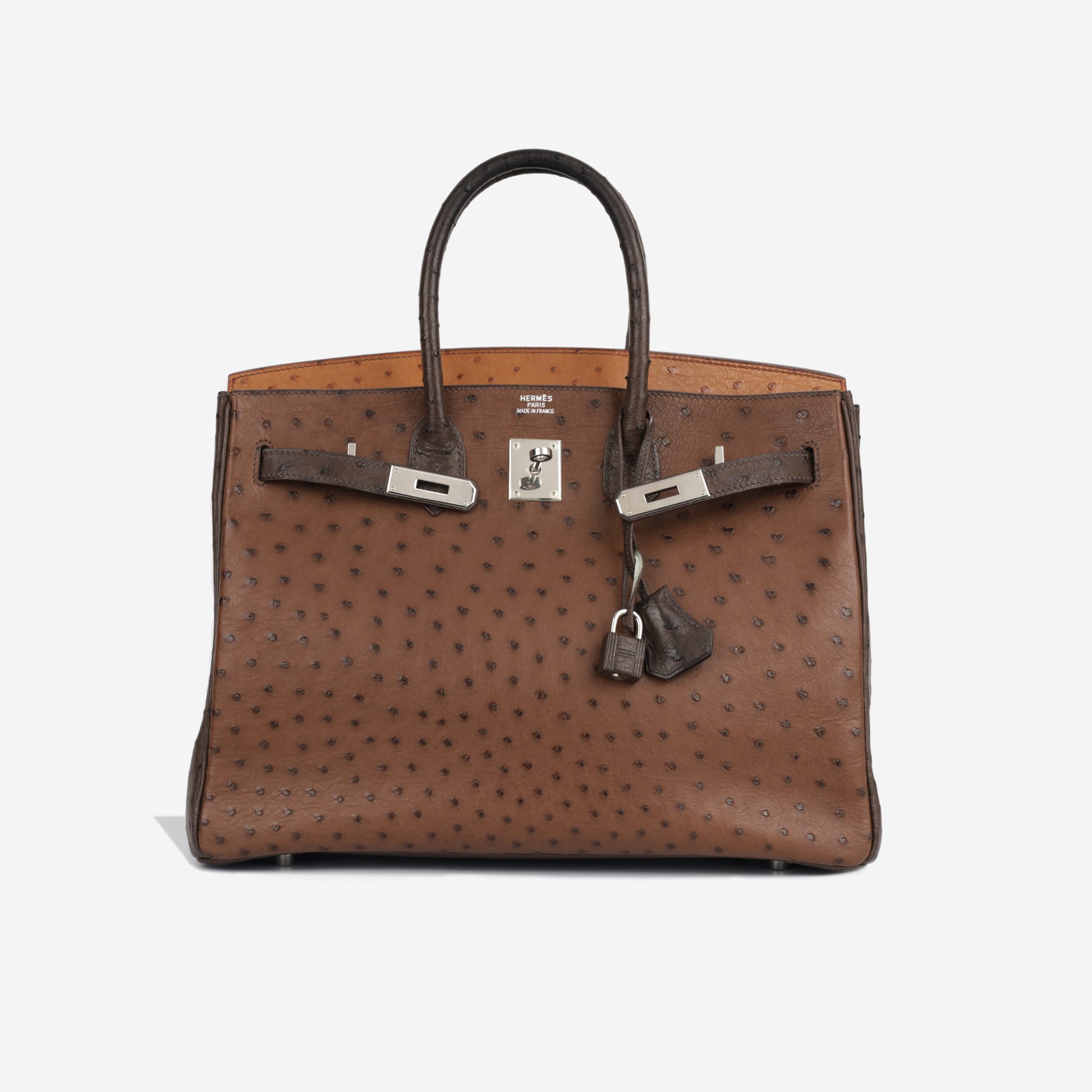 Hermès Birkin 35 Noisette Marron Fonce Caramel Ostrich