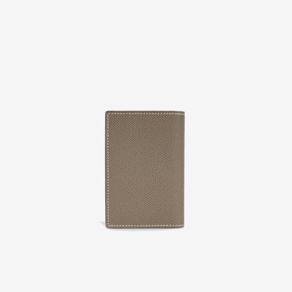 Hermes - MC2 Euclide Card Holder - Etoupe Epsom - Brand New 2022