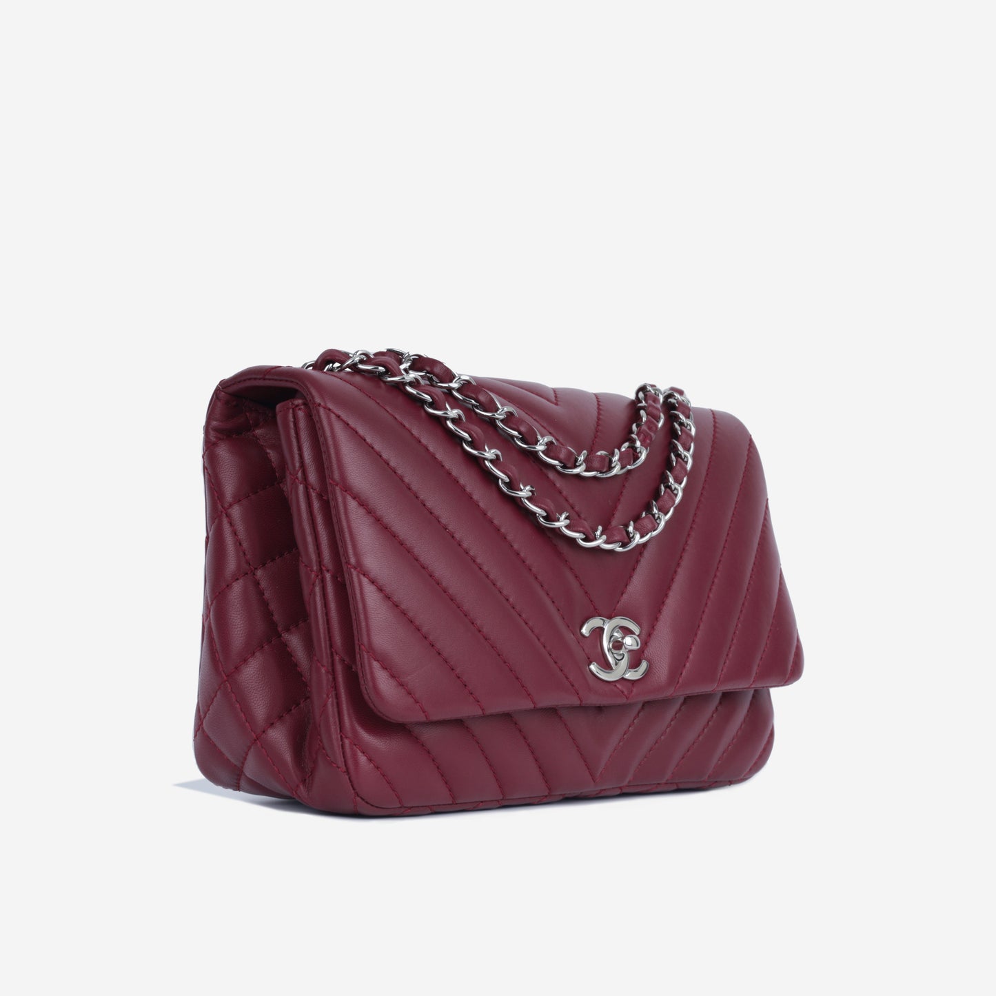 Chevron Statement Flap Bag