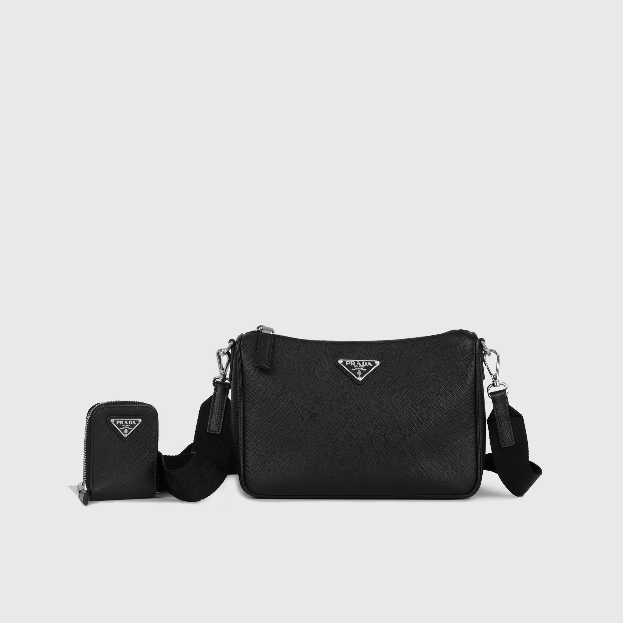 Prada Saffiano Leather Crossbody Flap Bag