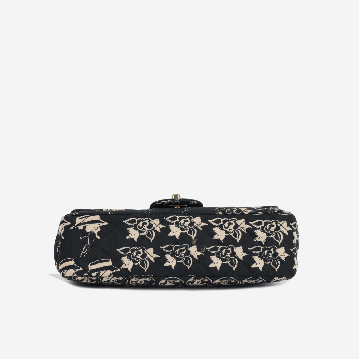 Vintage Coco Print Fabric Flap