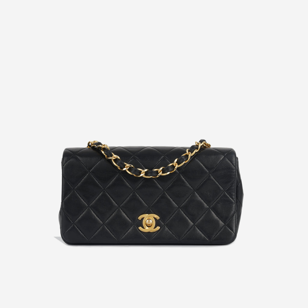 Chanel vintage full flap small double chains 24k ghw, Luxury, Bags