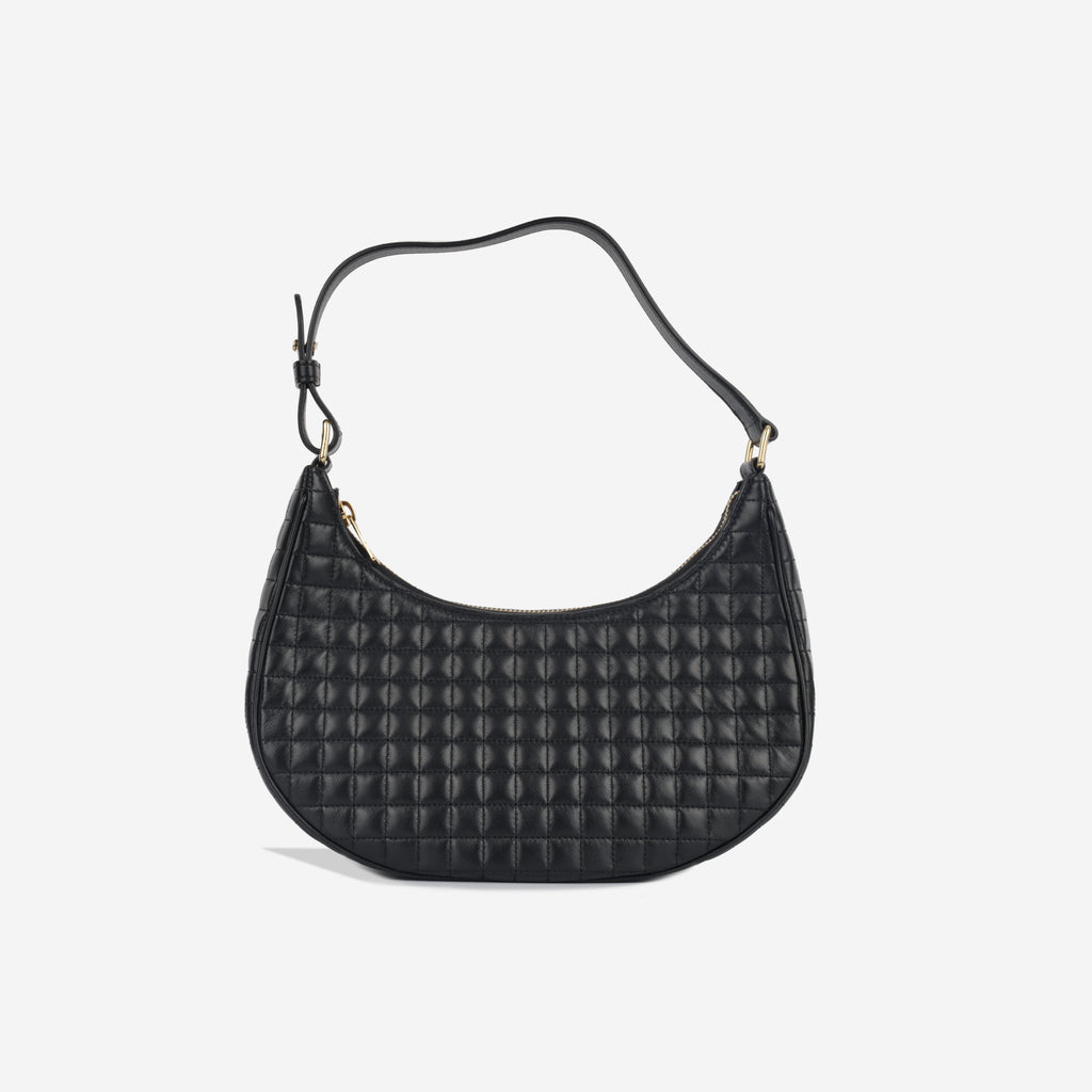 Celine - Medium Ava Bag - Black Quilted Lambskin GHW | Bagista