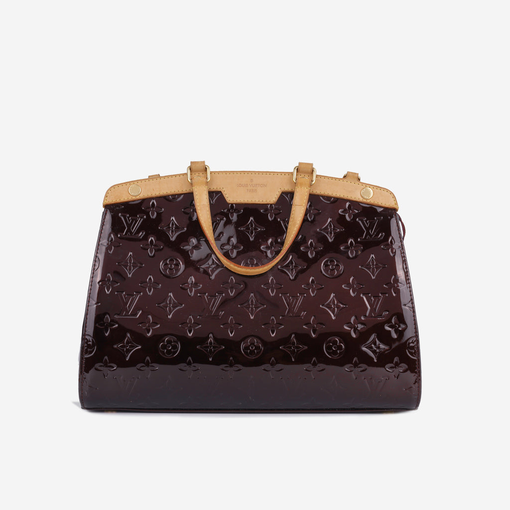 Louis Vuitton - Brea MM Monogram Vernis Leather Amarante