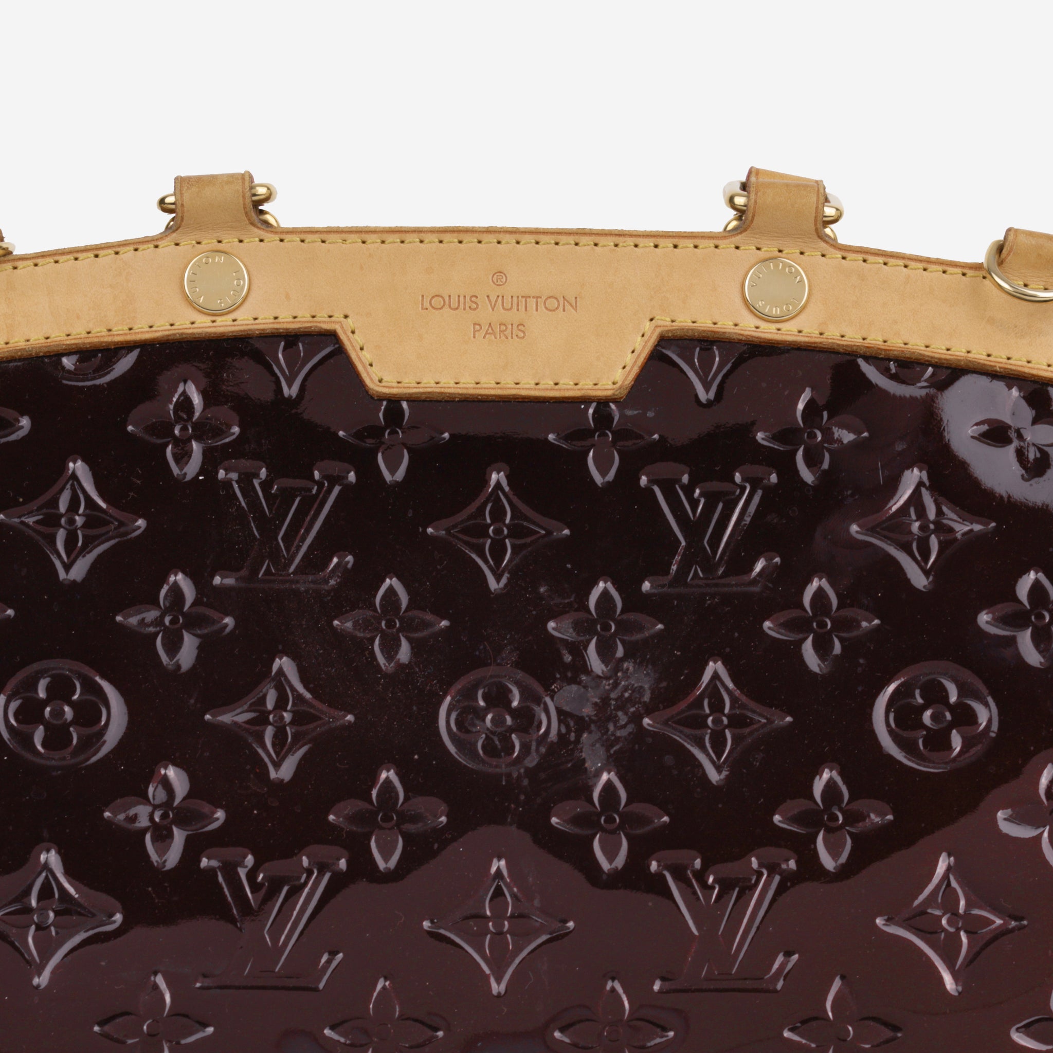 Louis Vuitton Amarante Monogram Vernis Brea MM Bag GHW
