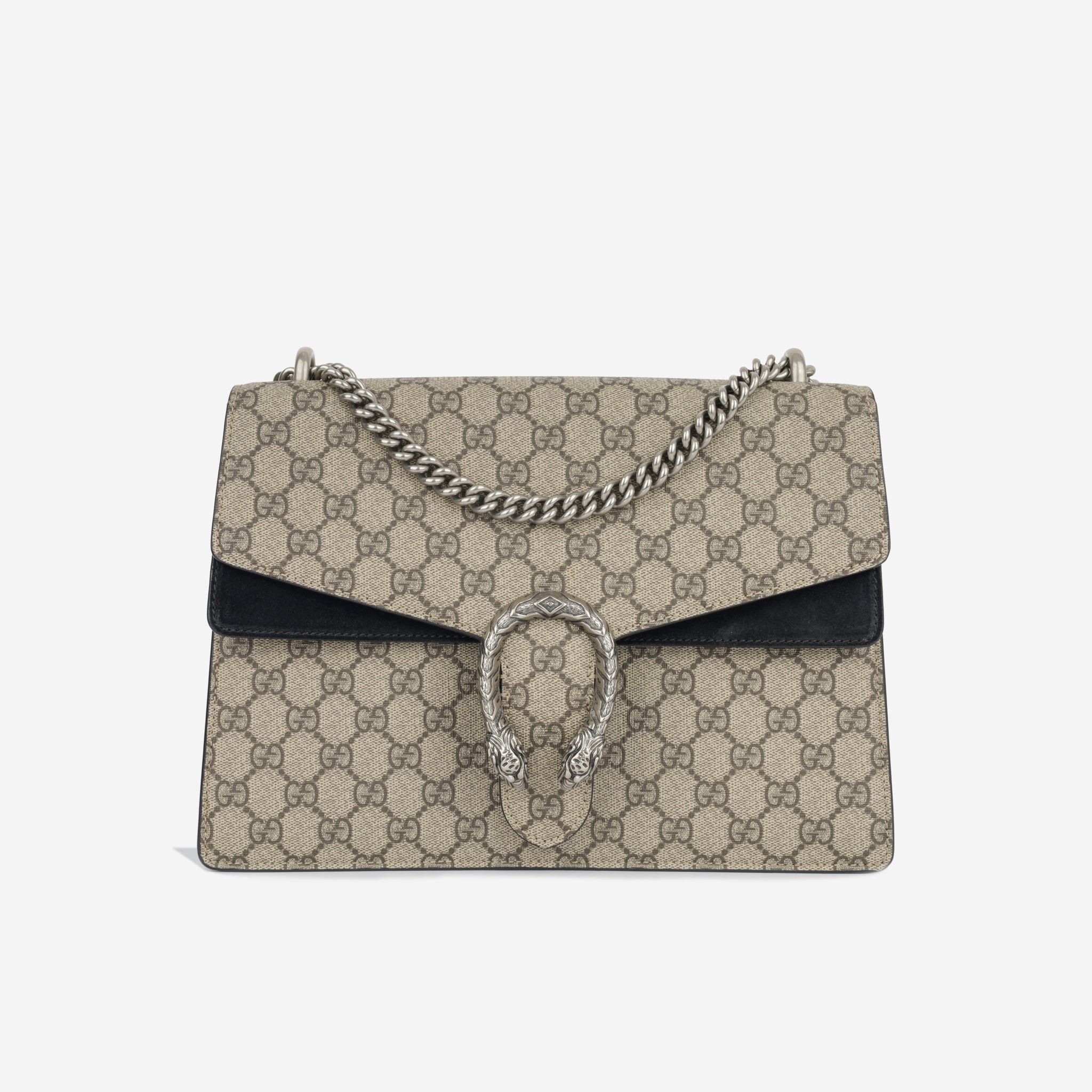 Gucci Original GG Supreme Canvas Embellished Dionysus Bag Medium