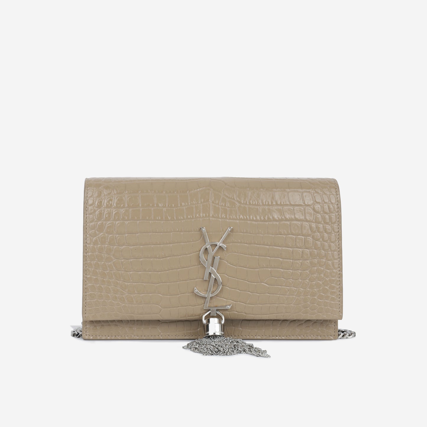 Kate Tassel WOC -  Croc Embossed