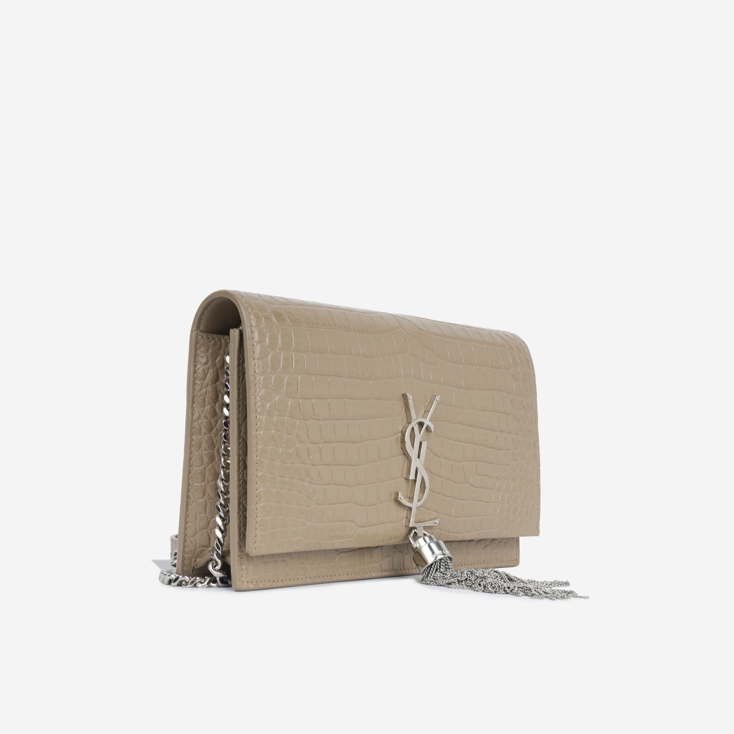 Kate Tassel WOC -  Croc Embossed