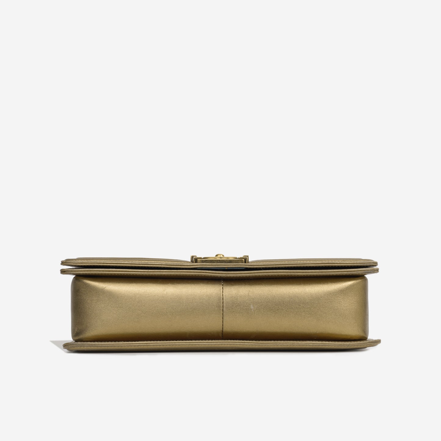 Large Boy Bag - Gold Python