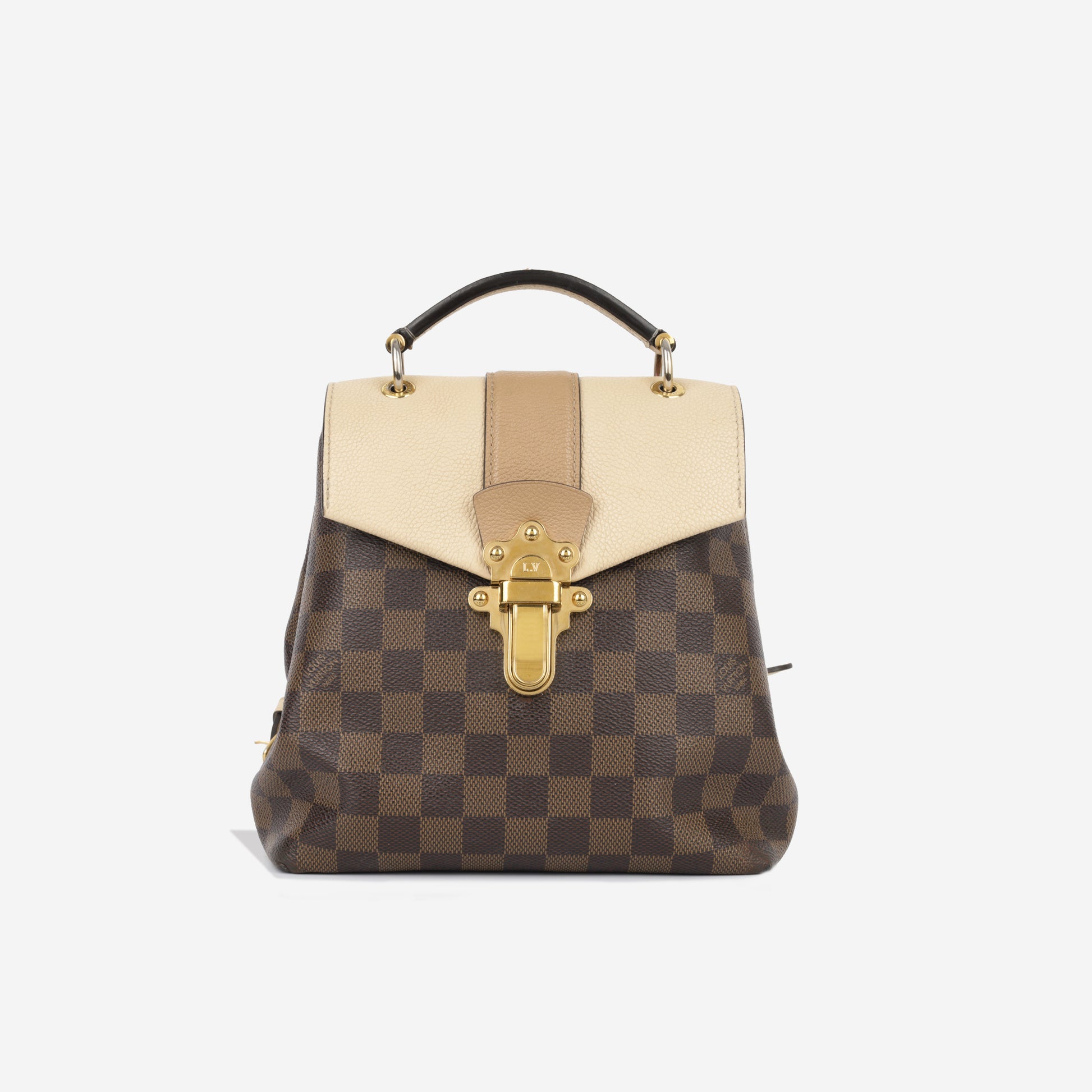 louis vuitton clapton backpack for sale Louis Vuitton - Clapton Backpack - Damier Ebene - GHW