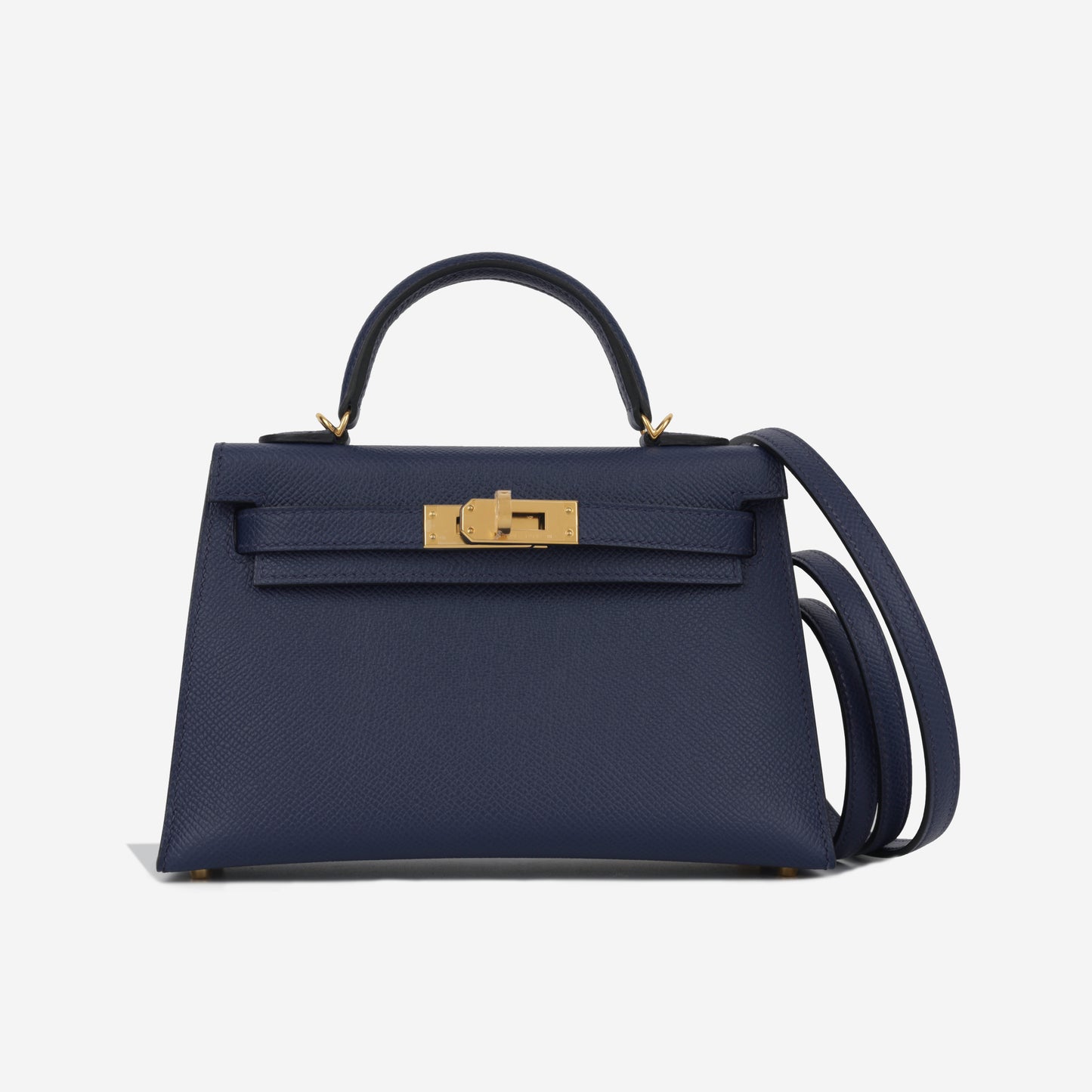 Mini Kelly - Blue Navy Epsom