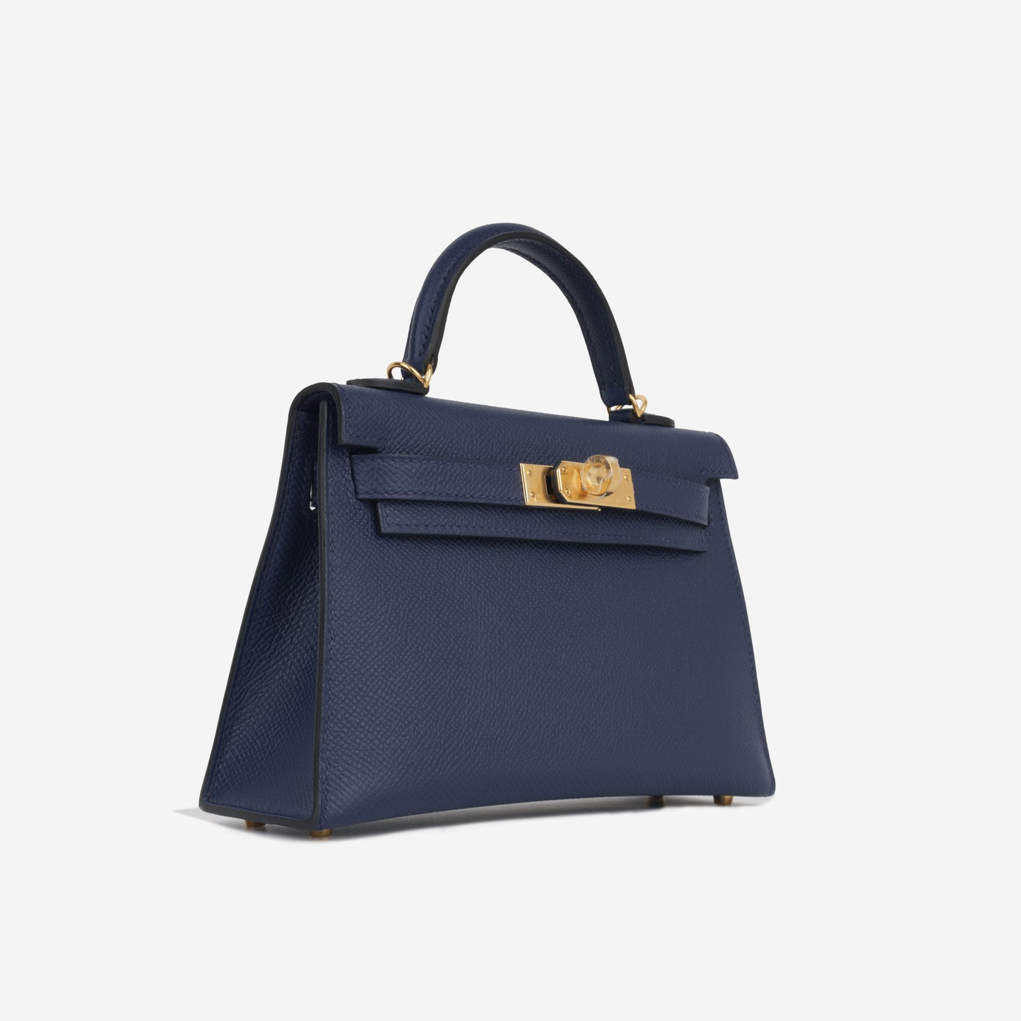 Mini Kelly - Blue Navy Epsom