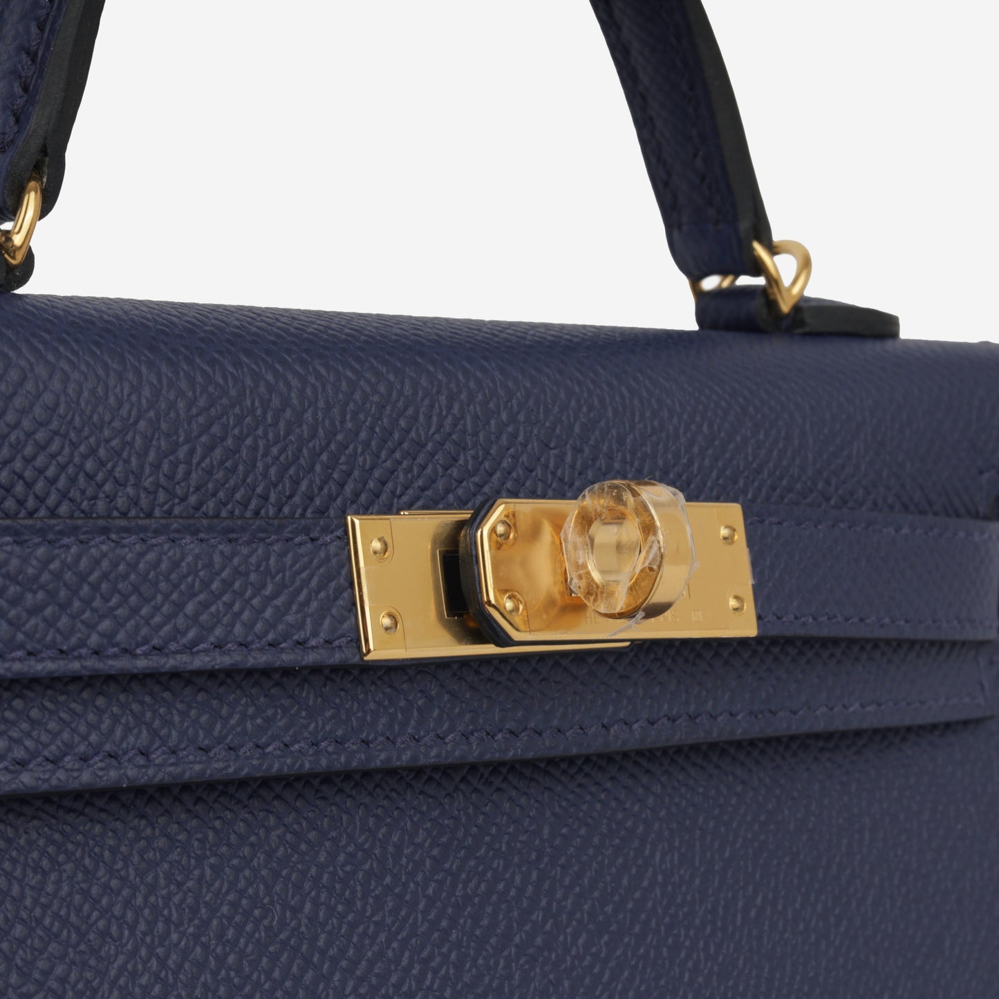 Mini Kelly - Blue Navy Epsom