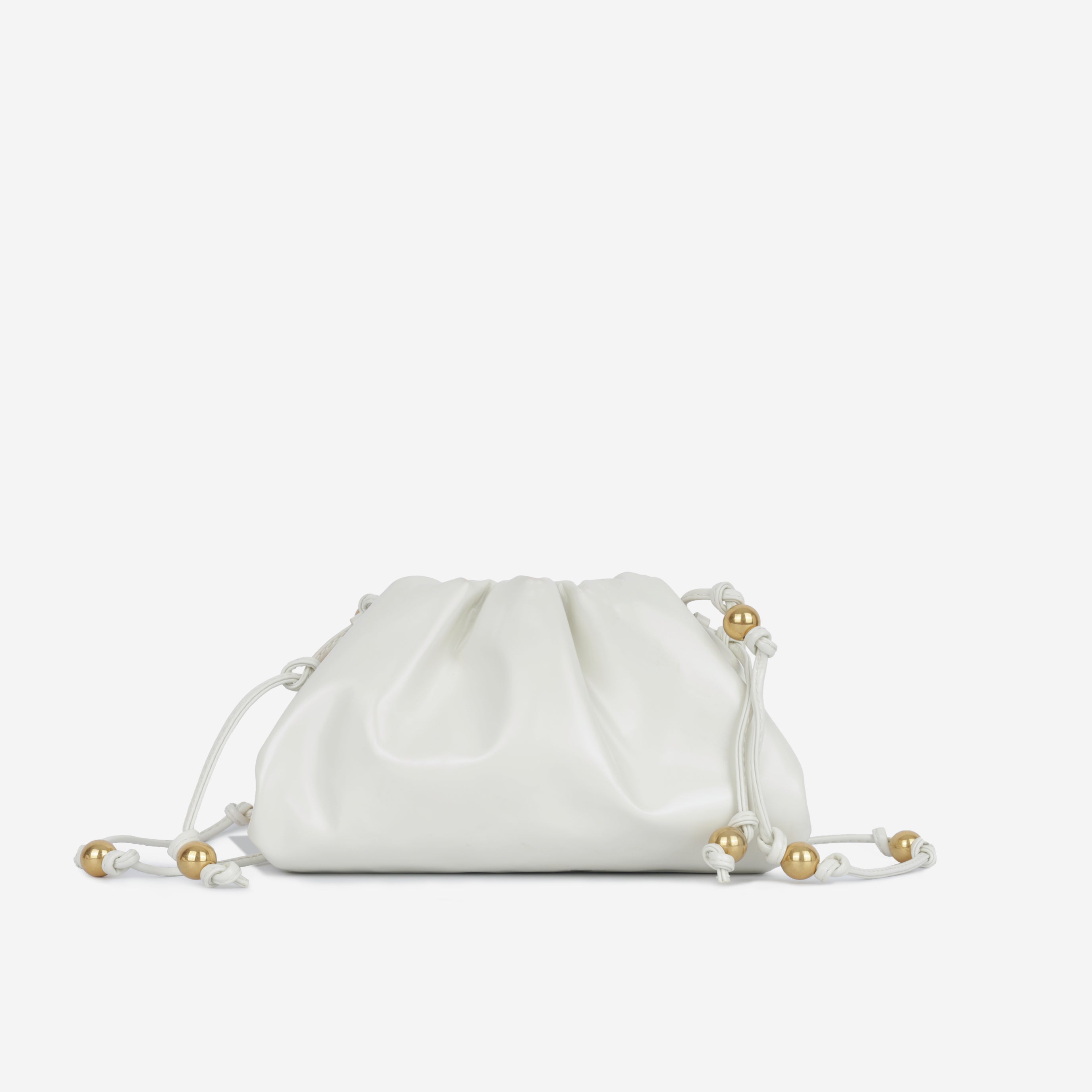 Bottega Veneta - Mini Pouch - White Patent Leather - GHW - Pre