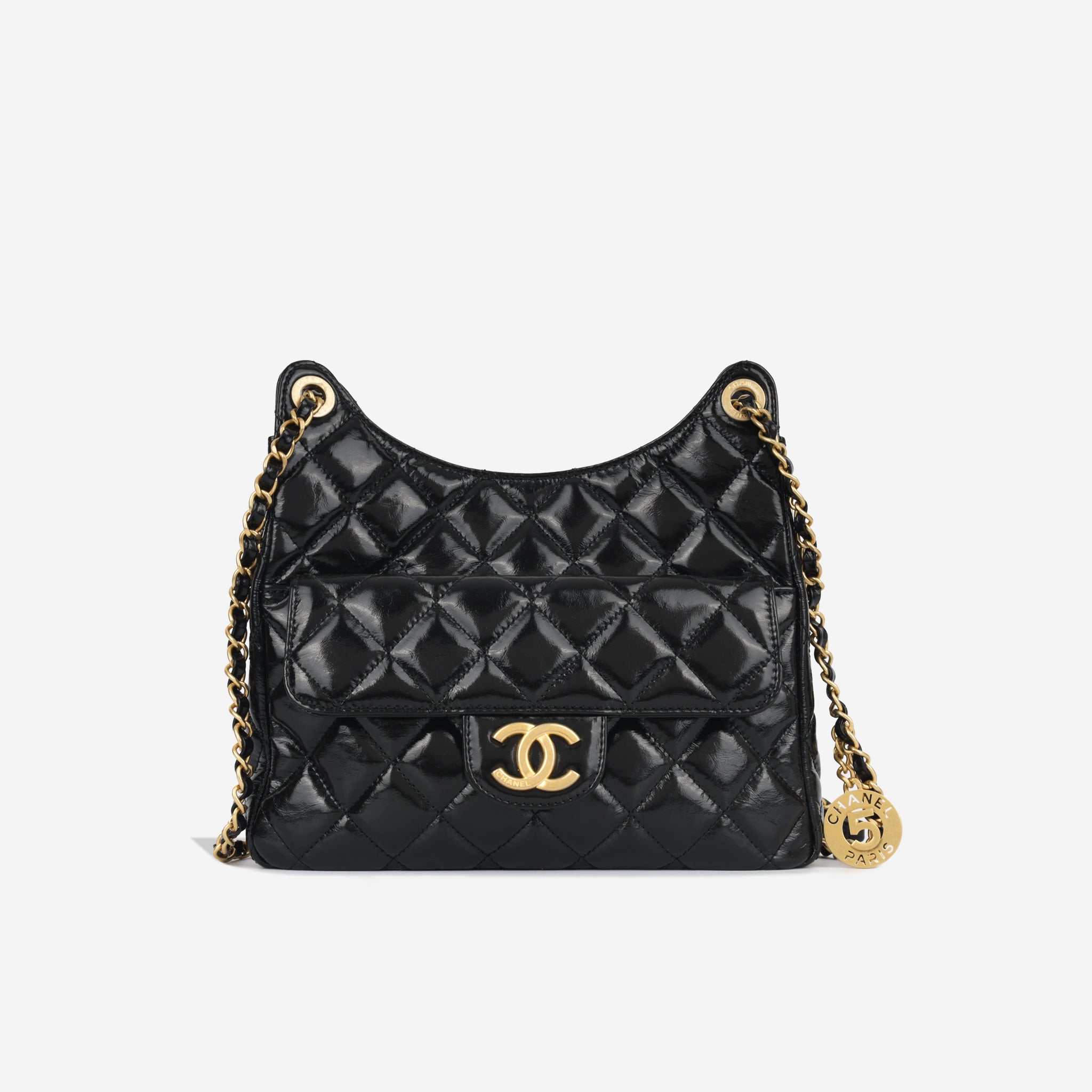 Brand New Chanel 2023 Cruise Black Caviar Small Hobo Bag in 2023