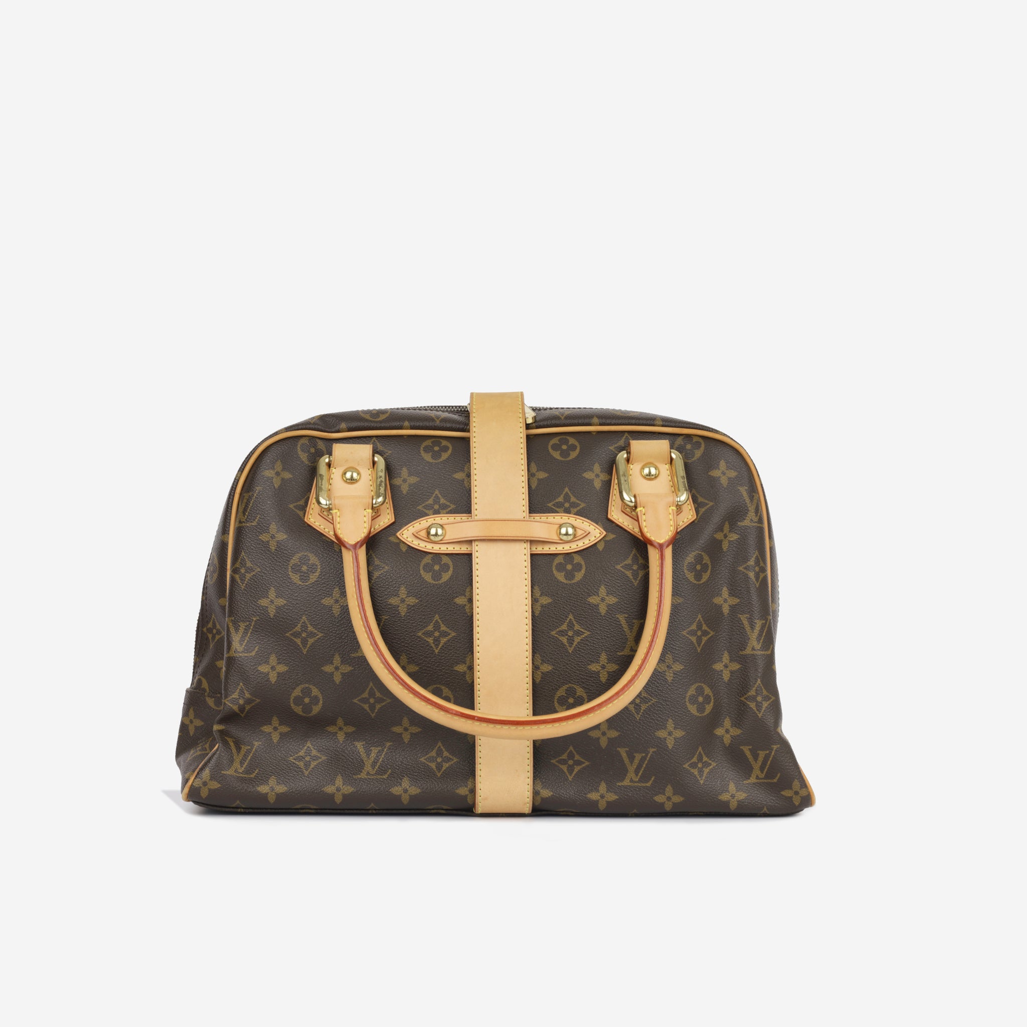 Louis+Vuitton+Beverly+Shoulder+Bag+Brown+Leather for sale online