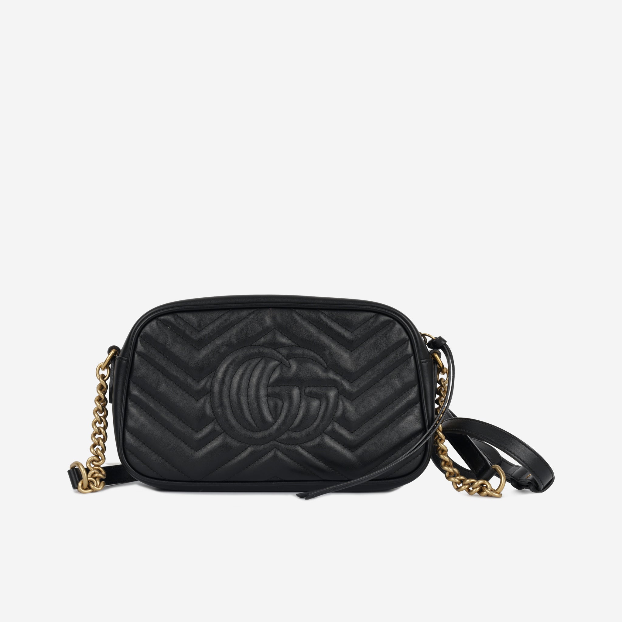 Gucci Pink Calfskin Matelasse Small GG Marmont Camera Bag ABC0317 –  LuxuryPromise
