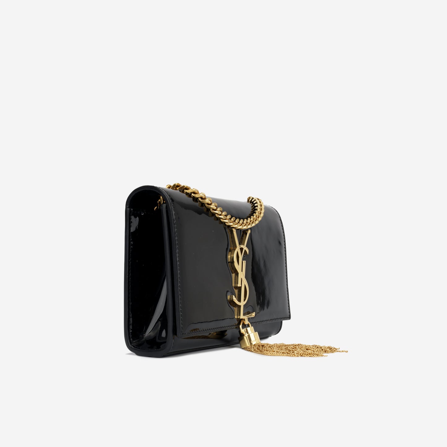 Mini Kate Tassel - Black Patent