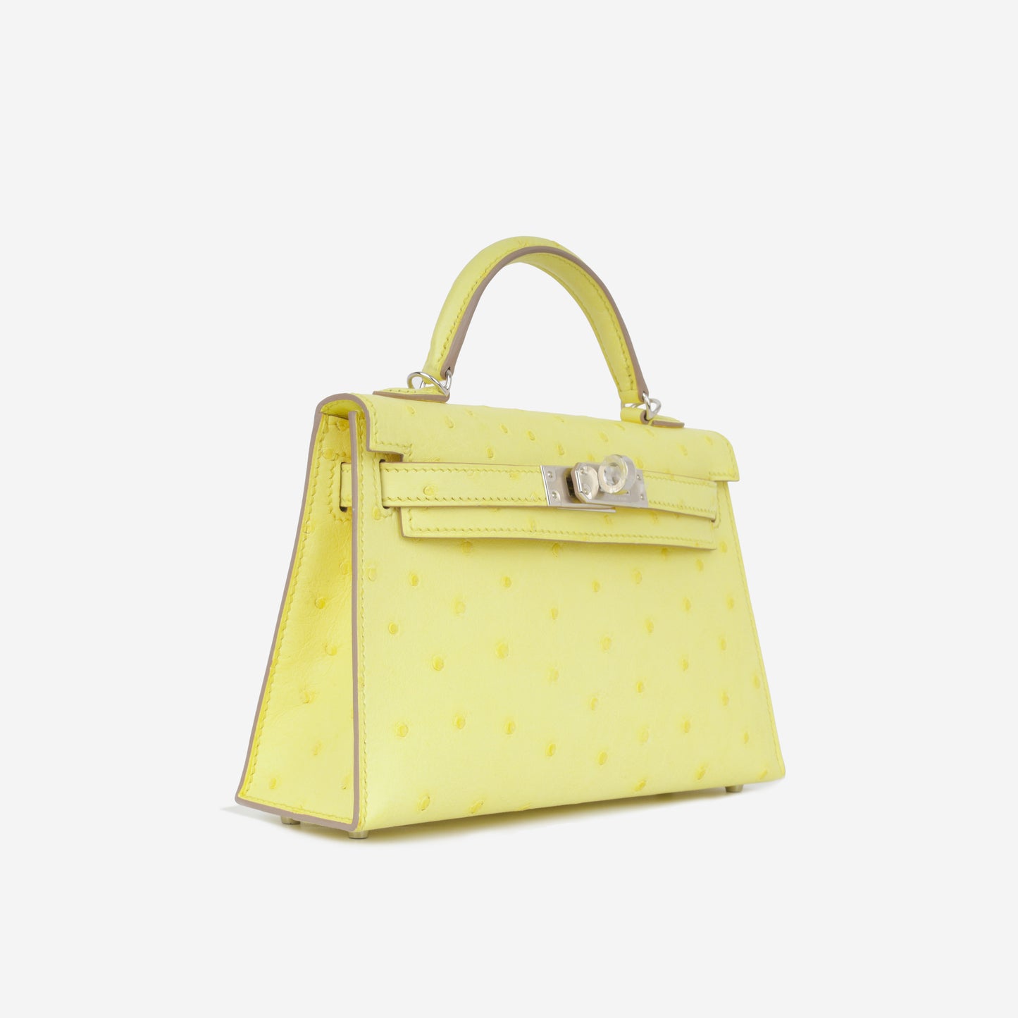 Mini Kelly  - Limoncello Ostrich