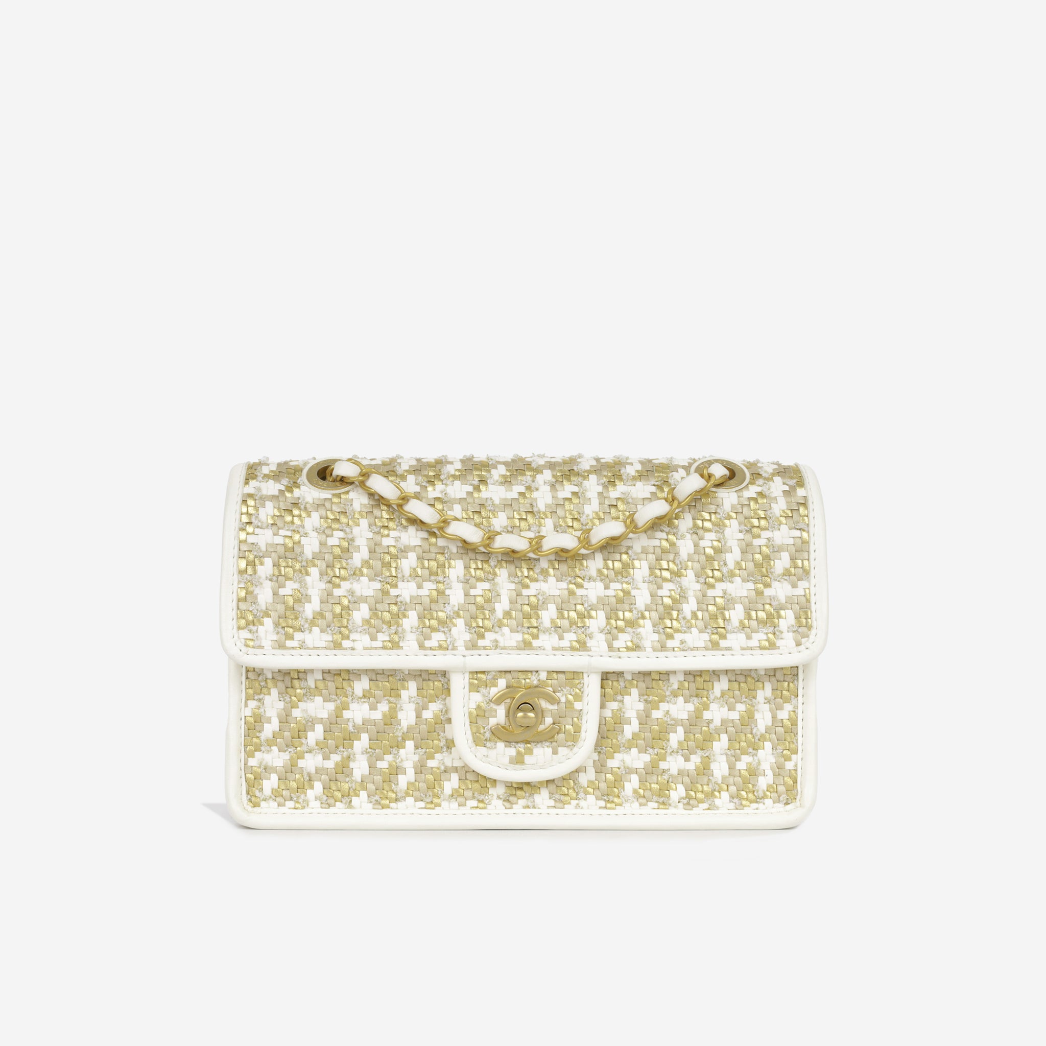 Woven chanel discount bag