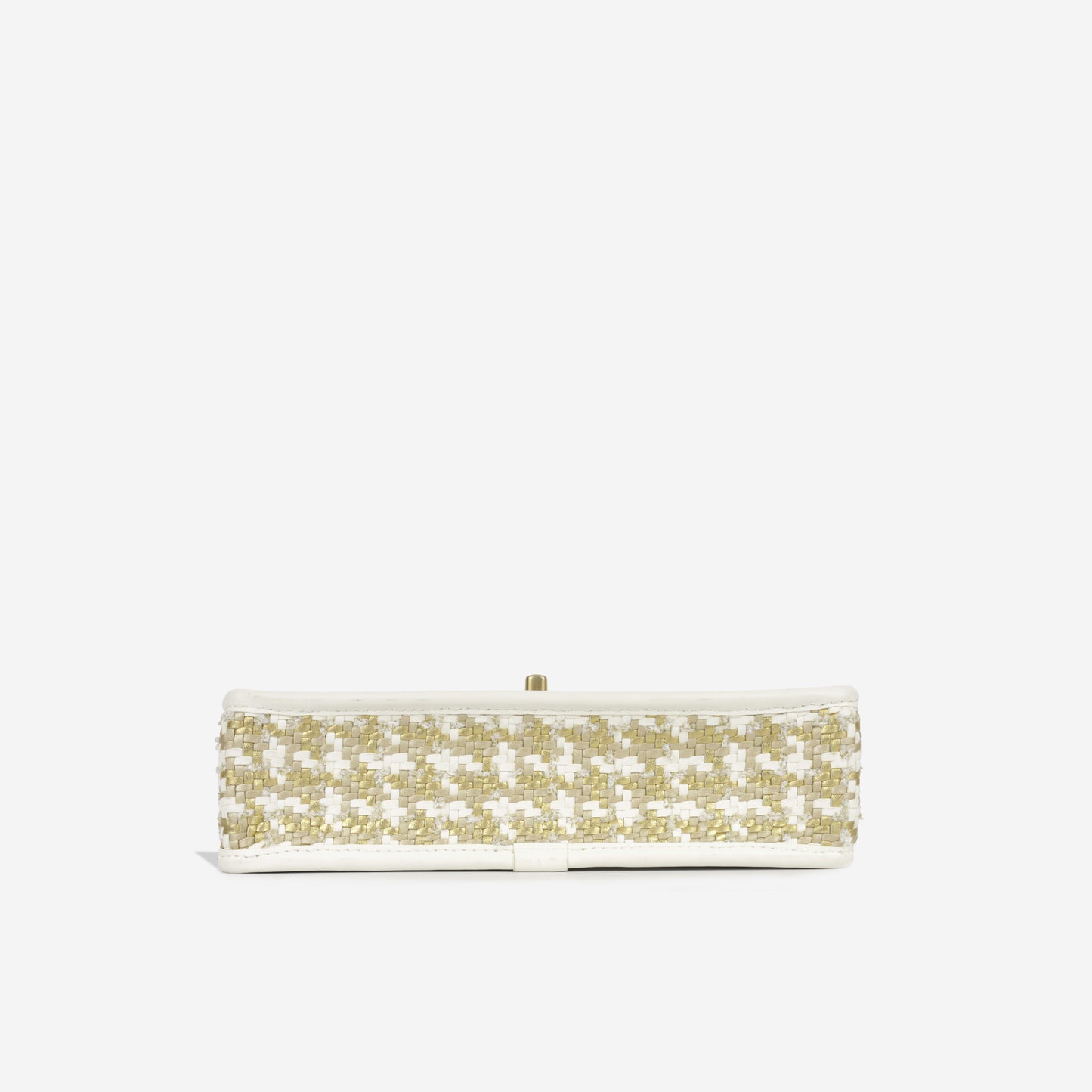 Cruise Woven Flap - Metallic Gold/White