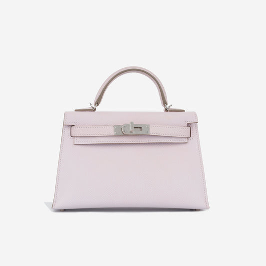 Mini Kelly - Mauve Pale Epsom