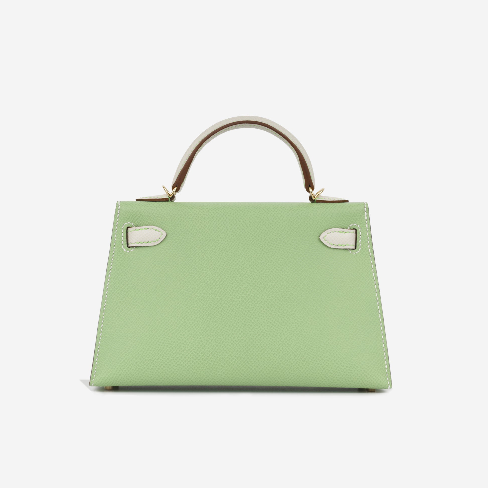 Hermès Mini Kelly 20 Vert Criquet/Nata PHW Brand New – Bagista