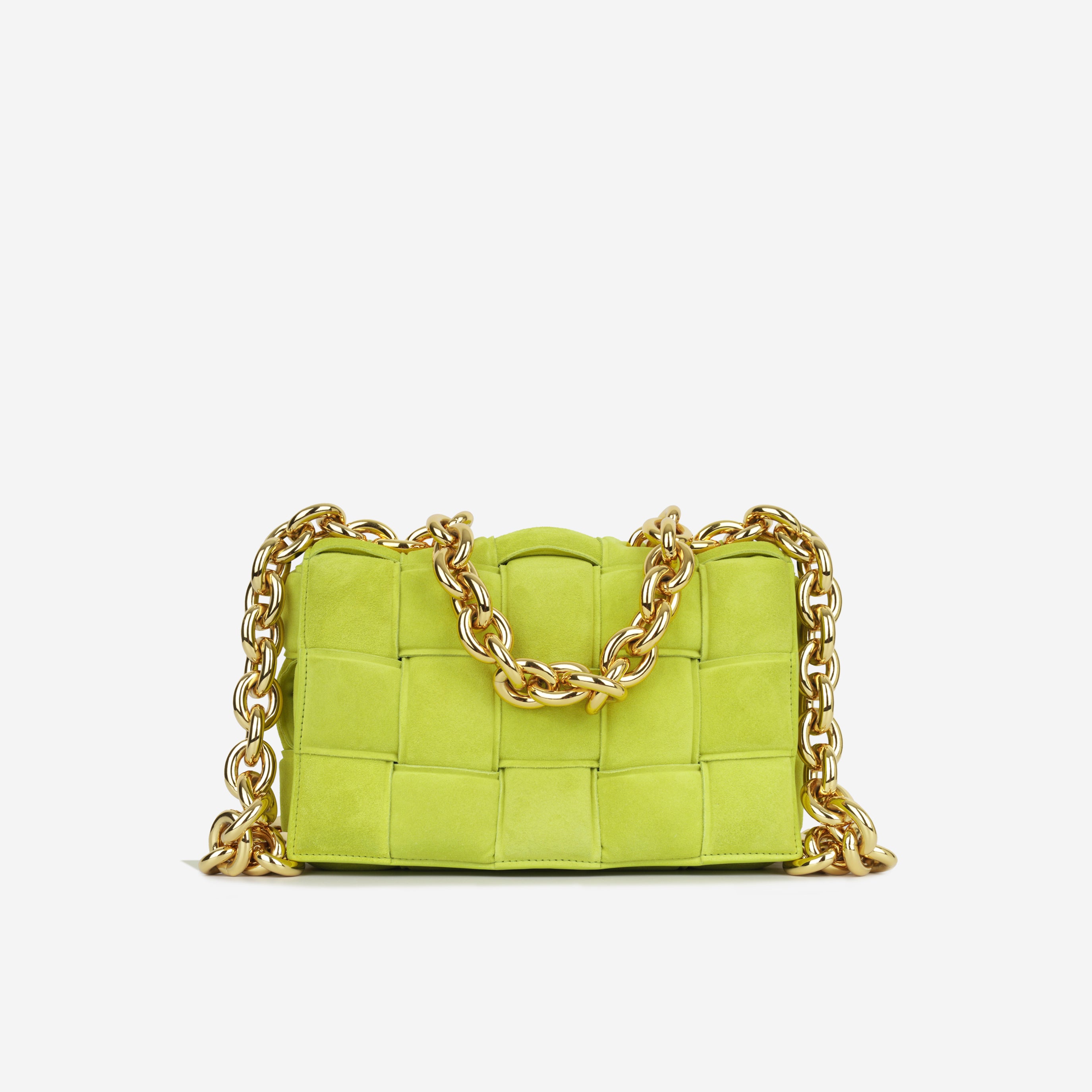 Bottega Veneta - Chain Cassette Bag - Kiwi Suede - GHW – Bagista