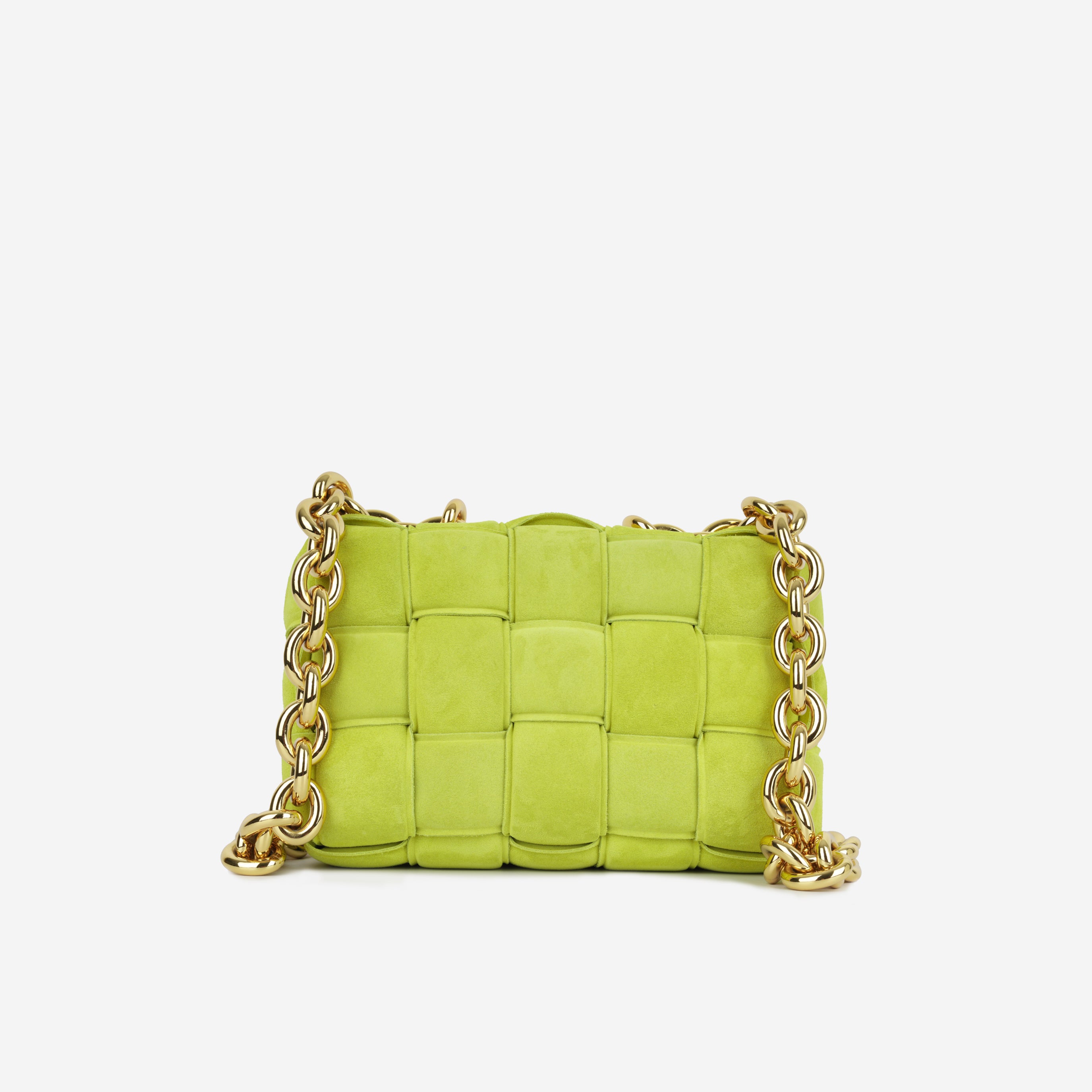 Bottega Veneta - Chain Cassette Bag - Kiwi Suede - GHW – Bagista