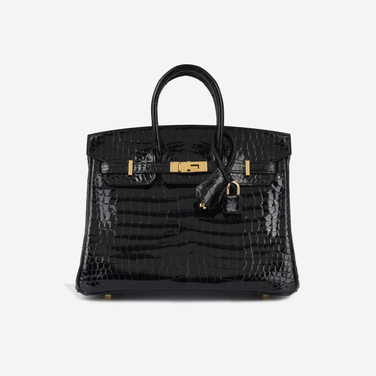 Birkin 25 - Noir Shiny Croc