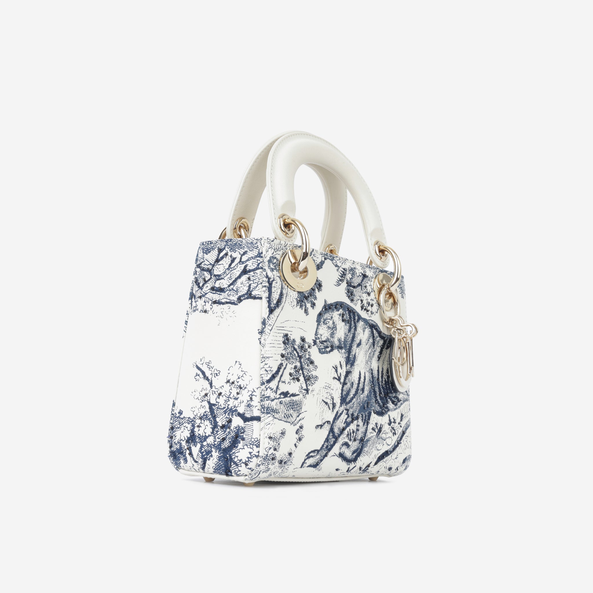 Mini lady dior store toile de jouy bag